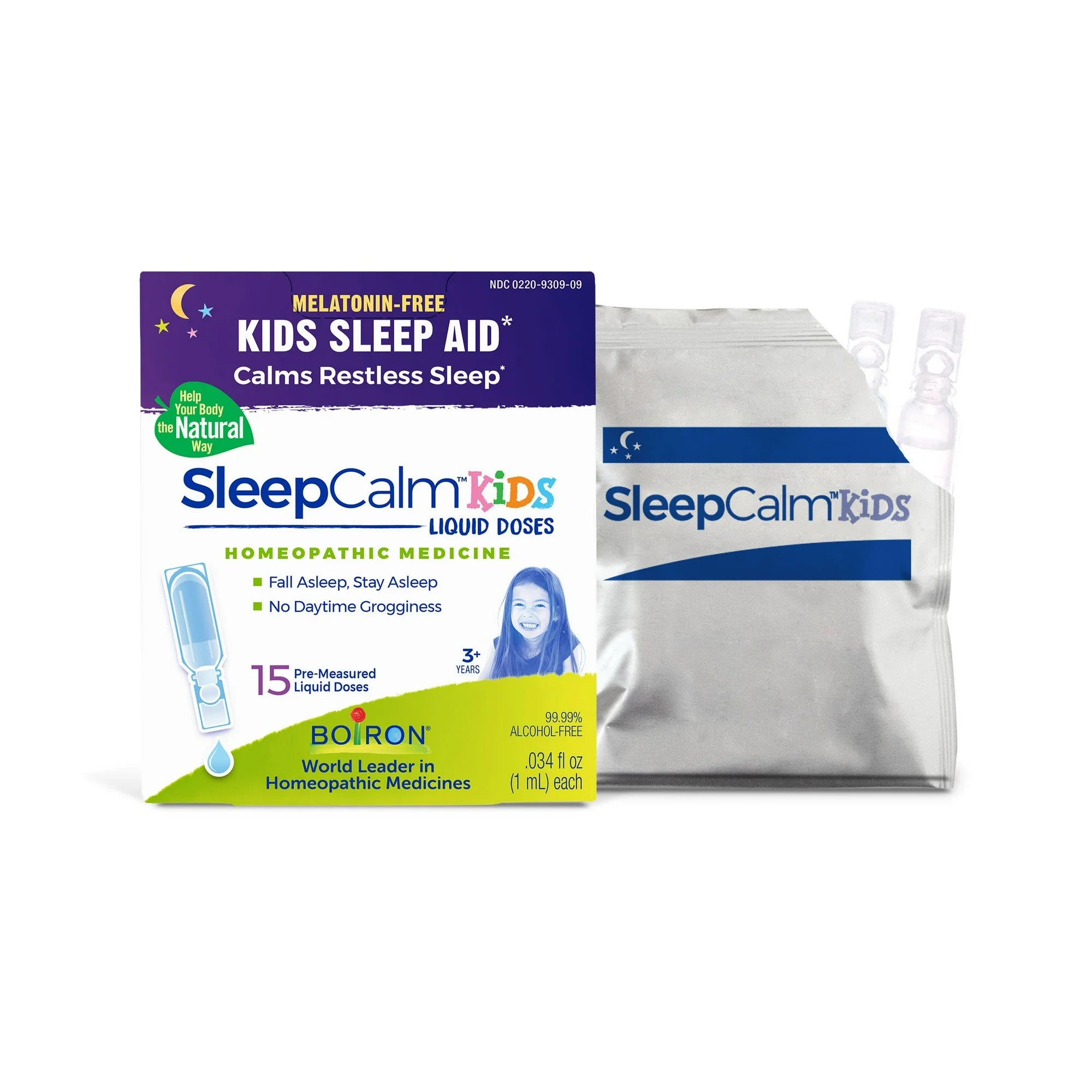 SleepCalm Kids by Boiron Homeopathic Medicine For Sleep Relief - 15 Liquid Doses Liquid