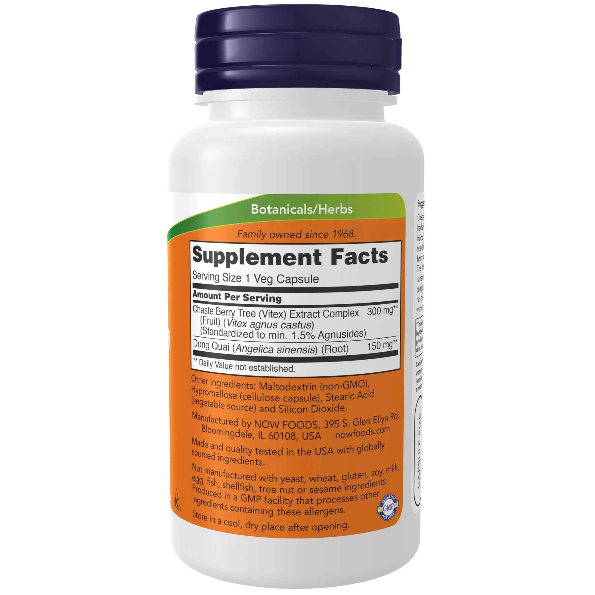 NOW Foods, Chaste Berry Vitex Extract, 300 mg, 90 Veg Capsules