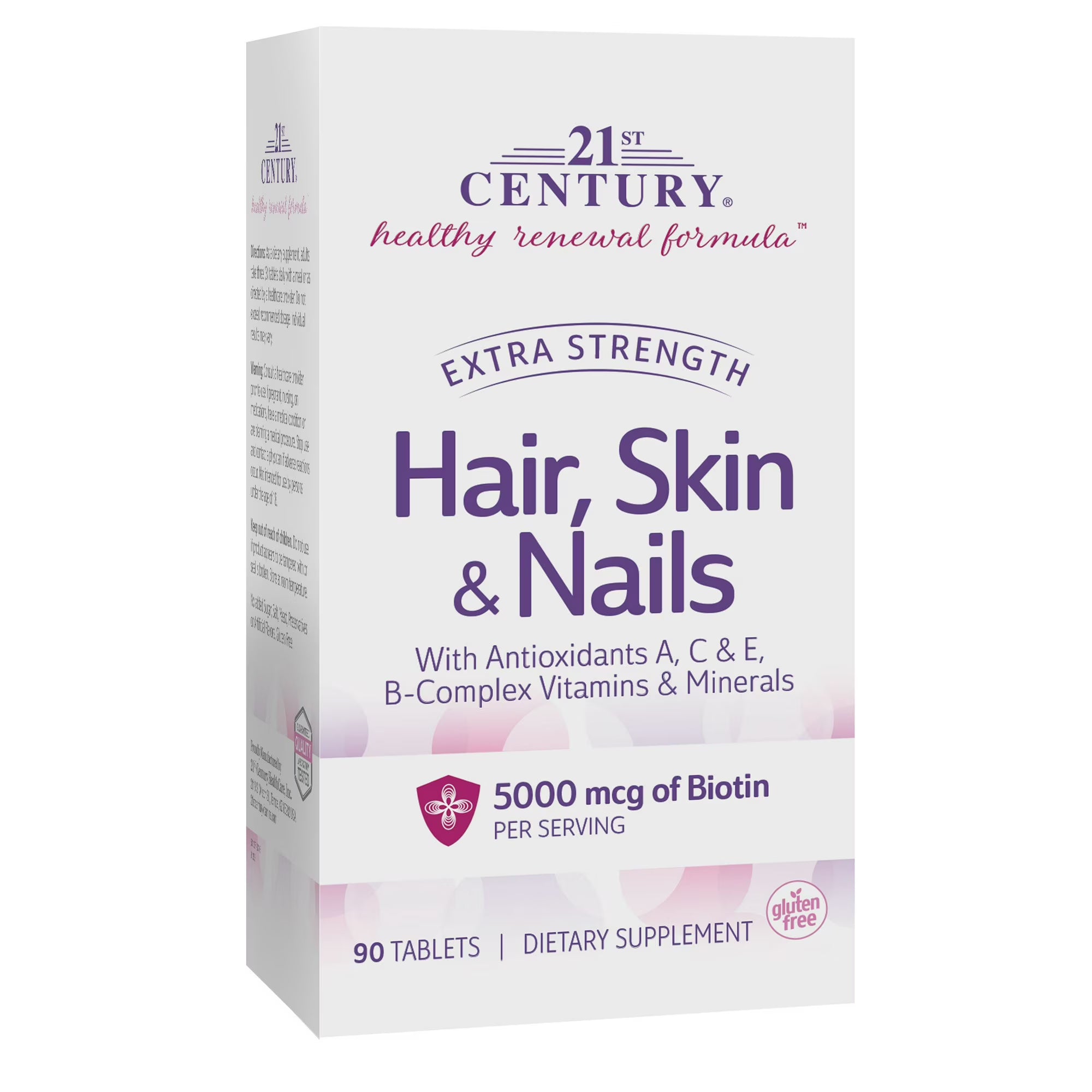 21st Century Healthy Renewal Formula Hair, Skin & Nails Extra Strength - 90 Tablets