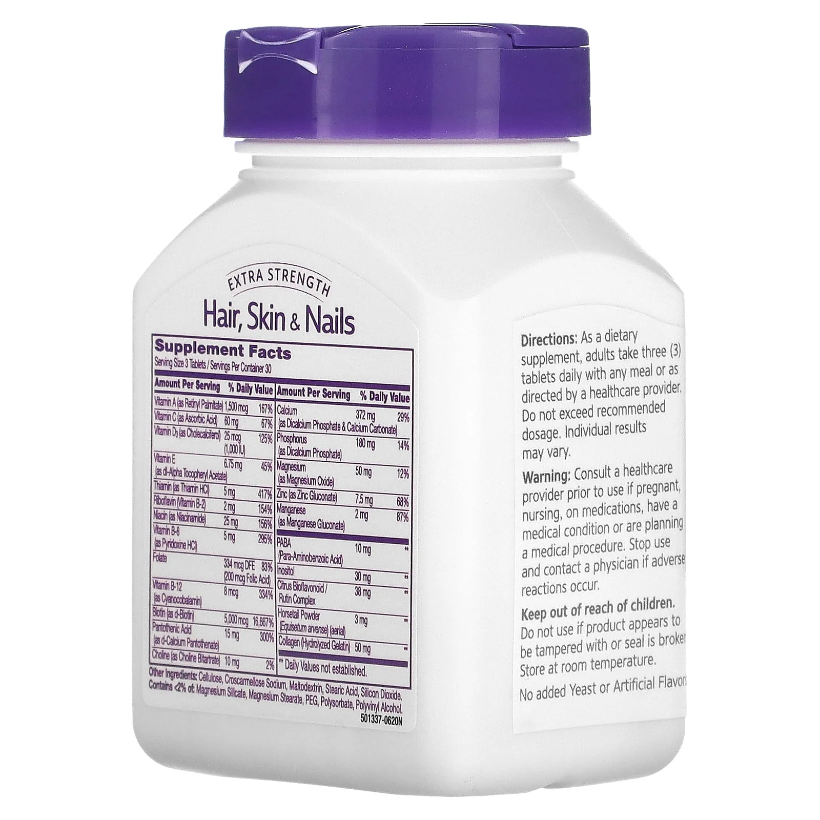 21st Century Healthy Renewal Formula Hair, Skin & Nails Extra Strength - 90 Tablets