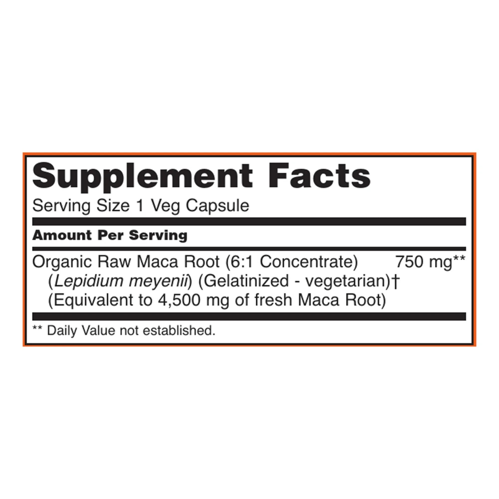 NOW Foods, Maca, Raw, 750 mg, 90 Veg Capsules