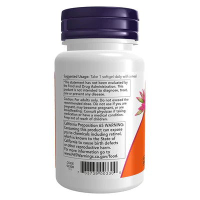 NOW Foods Vitamin A 10,000 IU 100 Softgels