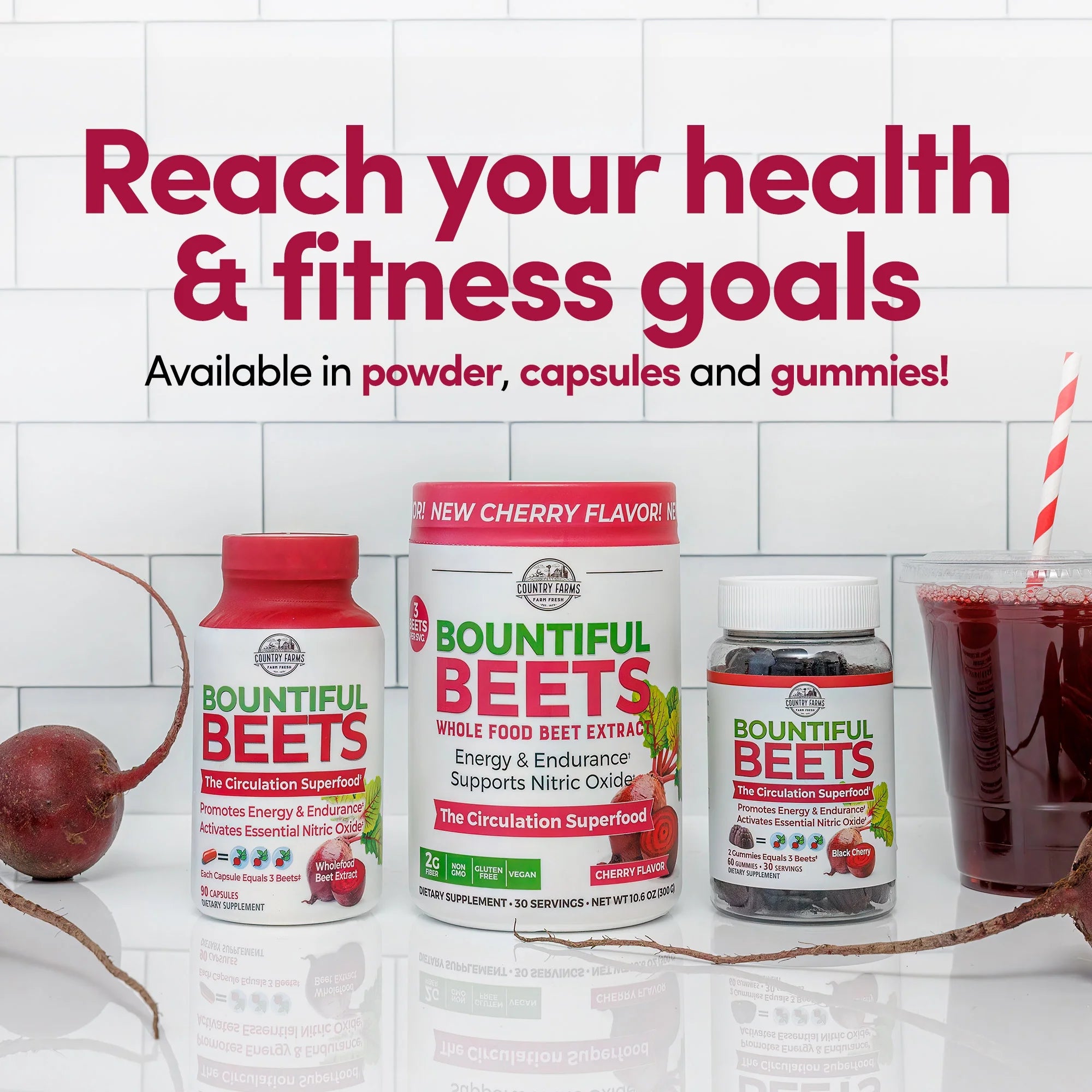 Country Farms Bountiful Beets Capsules, 90 ct
