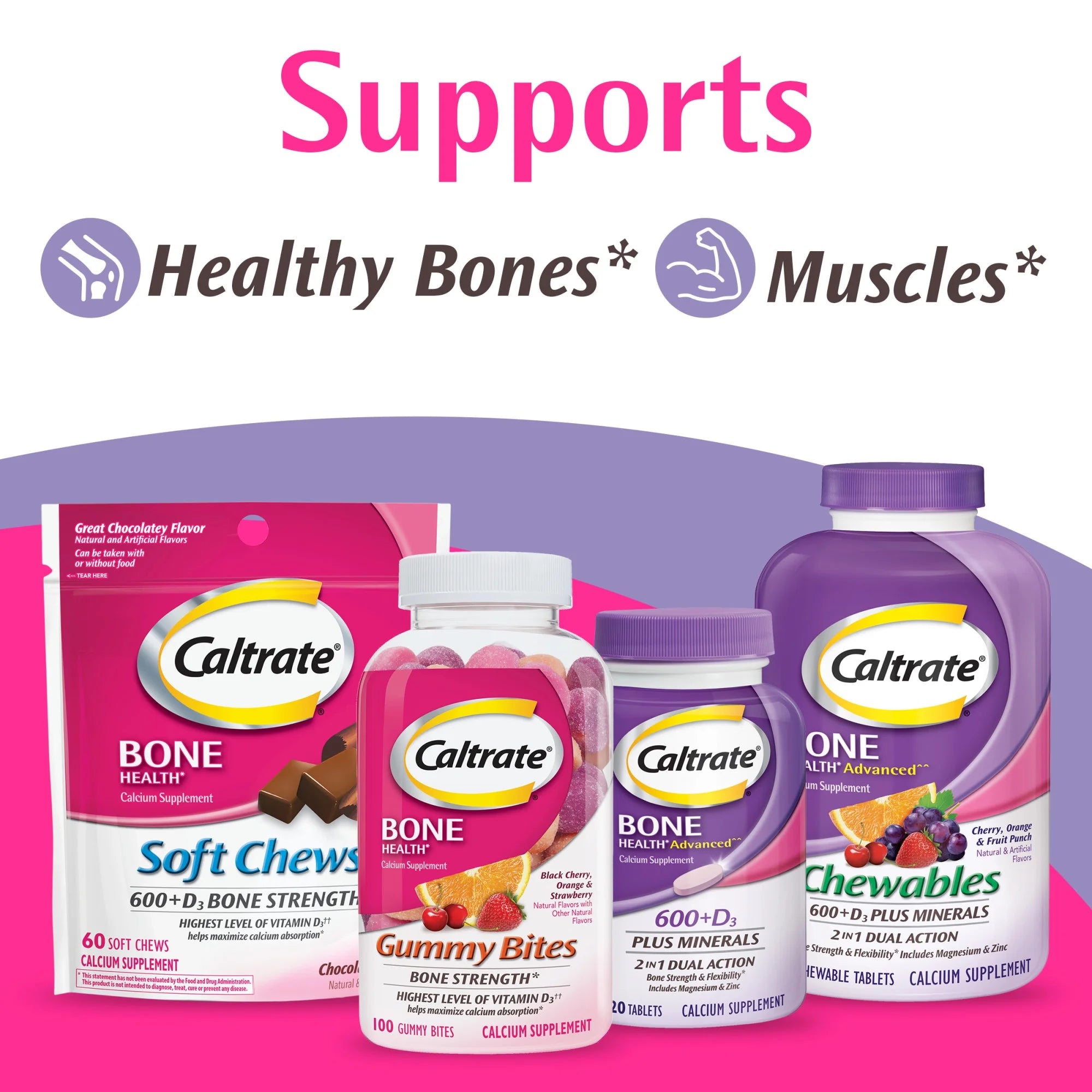 Caltrate 600+D3 Calcium and Vitamin D Supplement Tablets - 120 Count