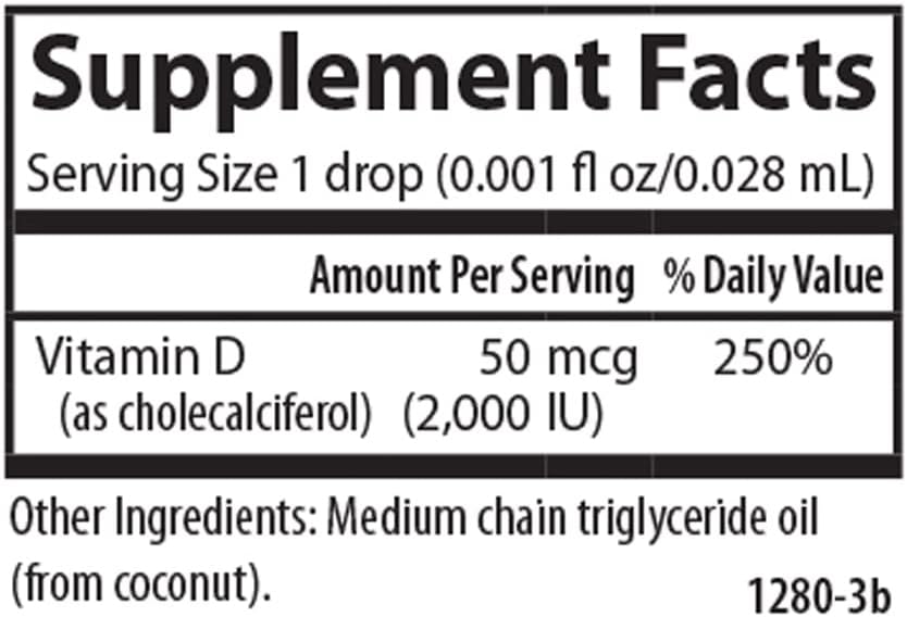 Carlson, Super Daily® D3, 50 mcg (2,000 IU), 0.35 fl oz (10.3 ml)