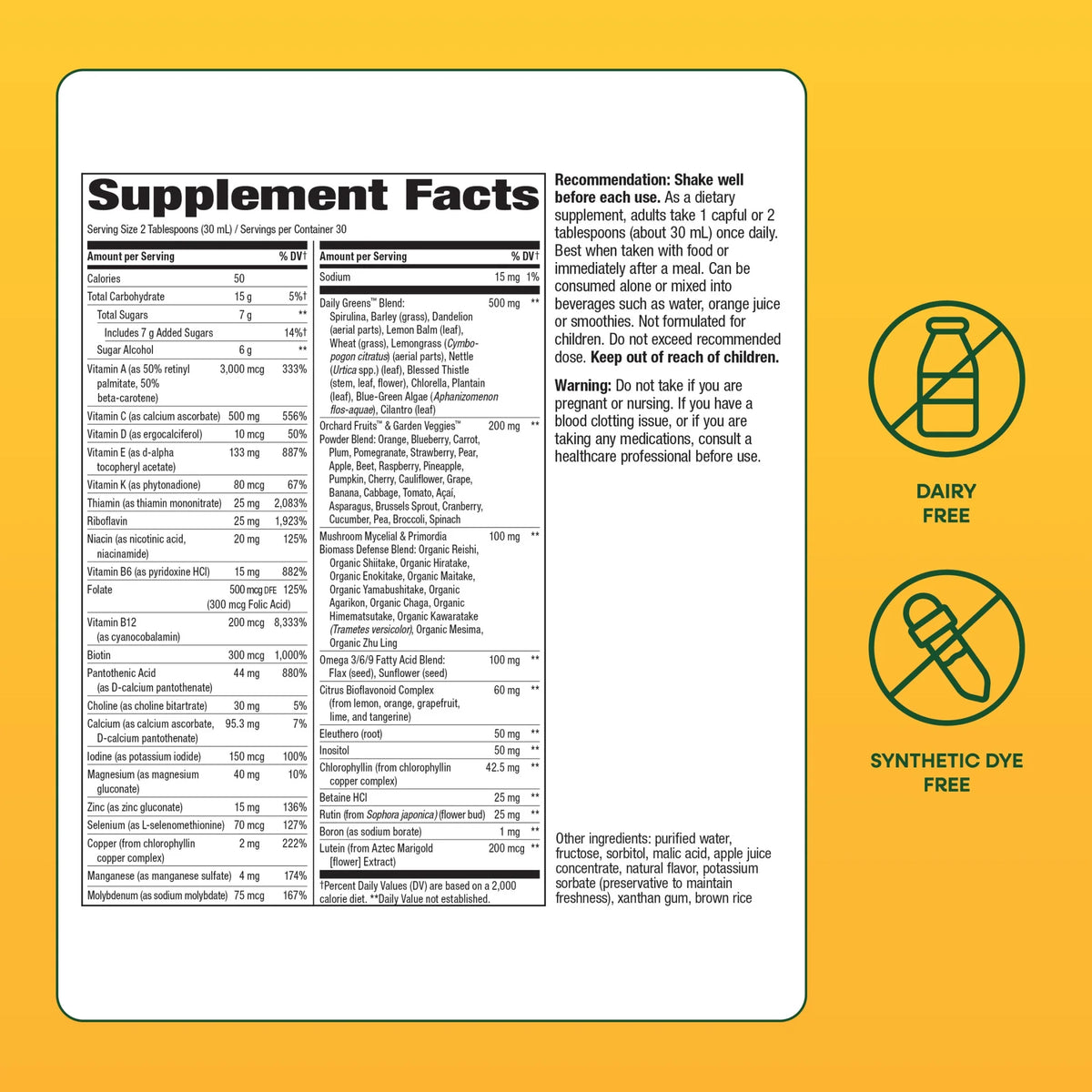Nature's Way Alive! Max Potency Complete Liquid Multivitamin, Citrus Flavored, Unisex, 30.4 Fl Oz