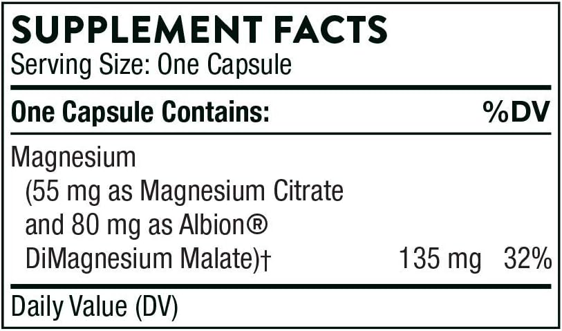 Thorne, Magnesium CitraMate, 135 mg, 90 Capsules