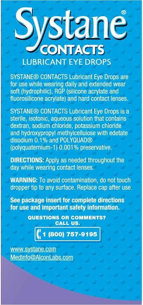 Systane Contacts Lubricant Eye Soothing Drops, 0.4 Oz