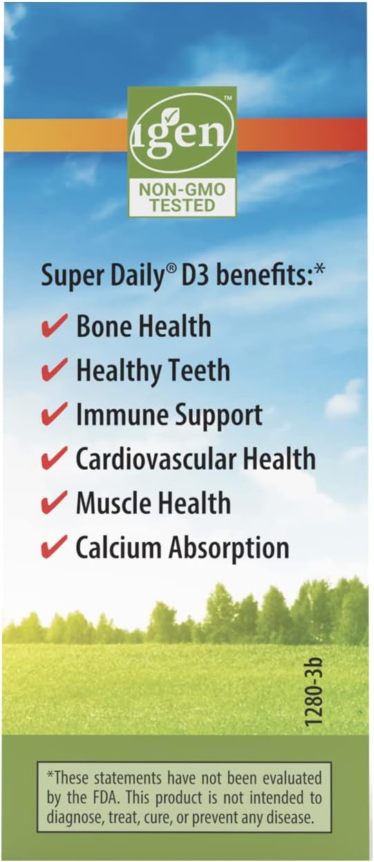 Carlson, Super Daily® D3, 50 mcg (2,000 IU), 0.35 fl oz (10.3 ml)
