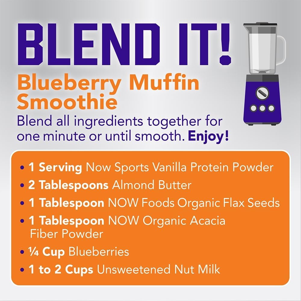 NOW Foods Sports Nutrition, Whey Protein, 24 g With BCAAs, Creamy Chocolate Powder, 10-Pound