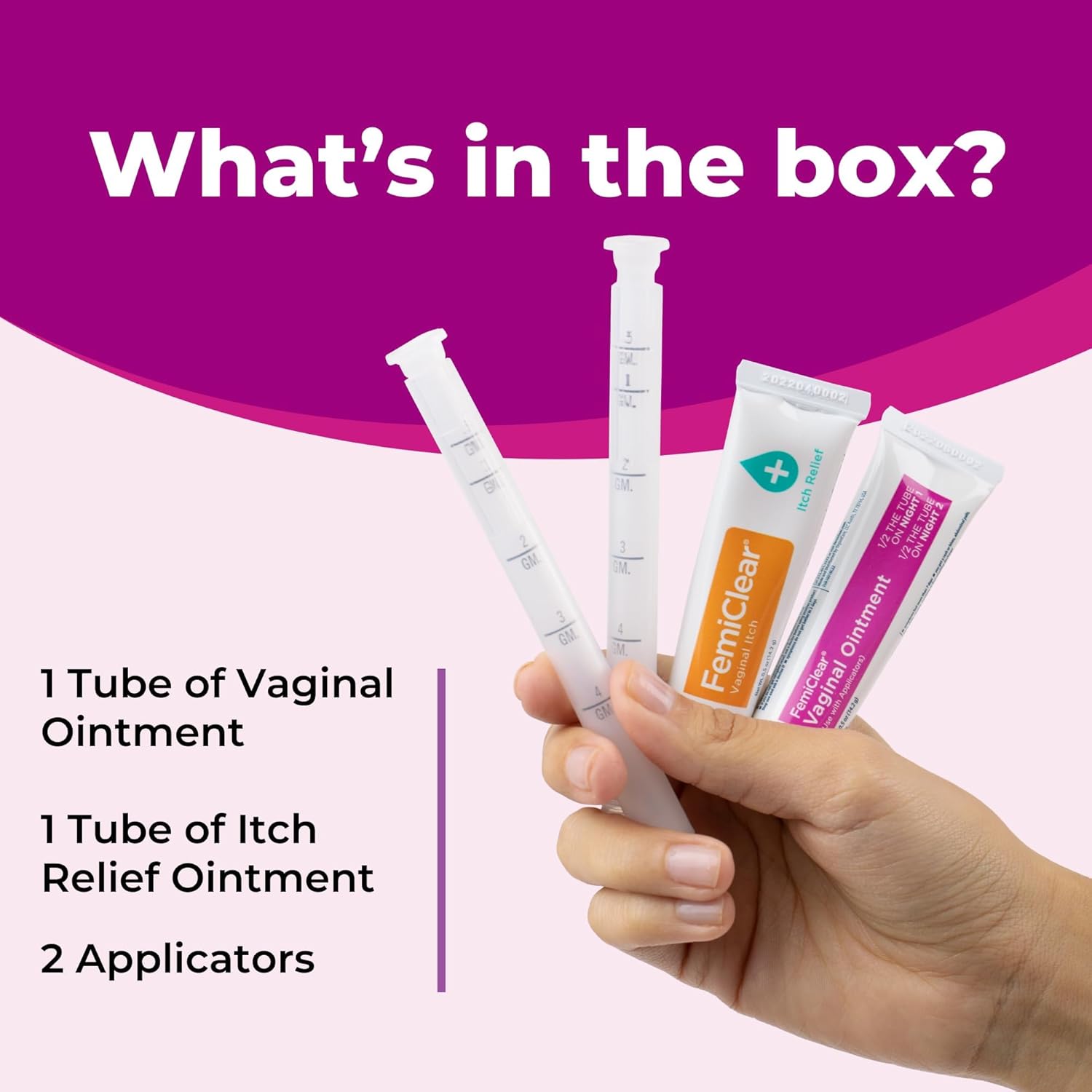 FemiClear 2-Day Dose Yeast Infection and Itch Control Ointment,