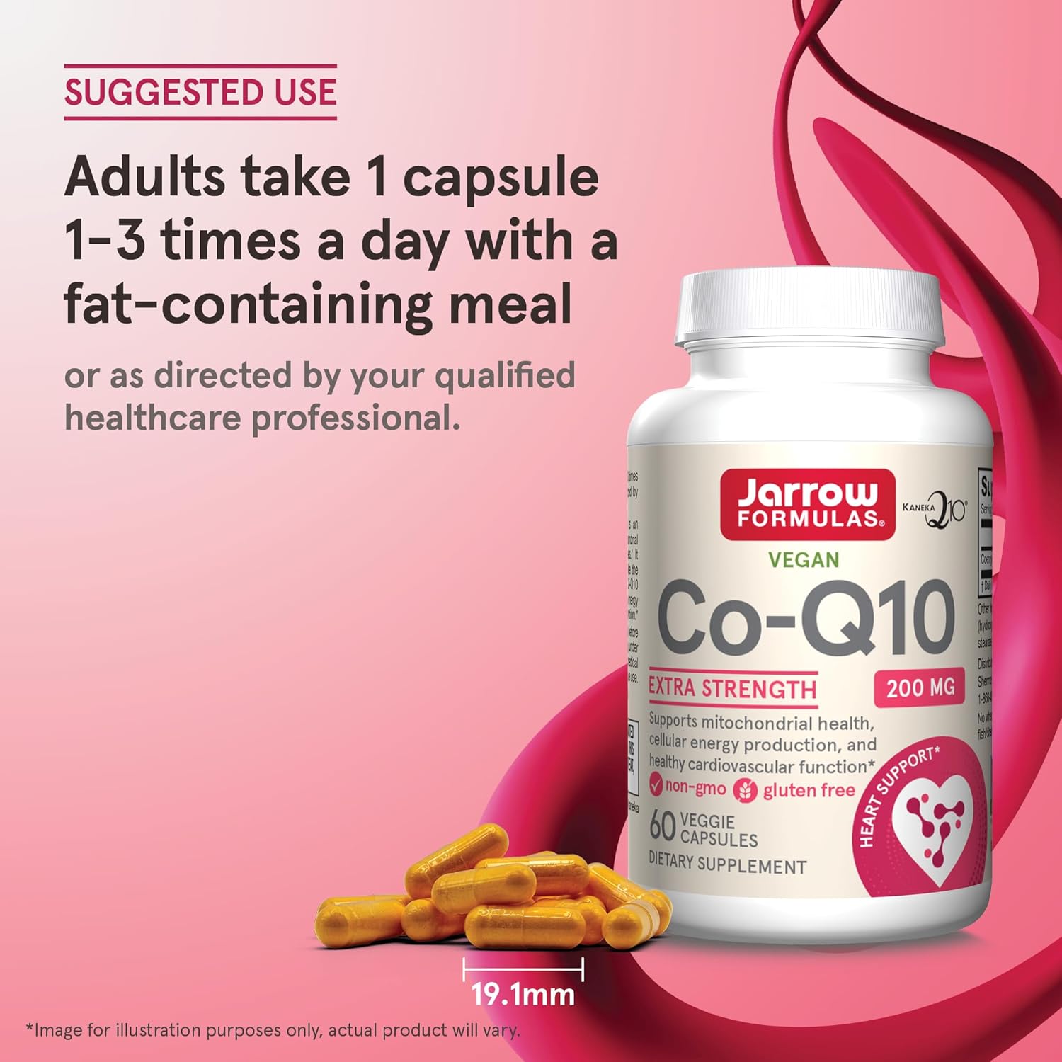 Jarrow Formulas, Vegan Co-Q10, 200 mg, 60 Veggie Capsules