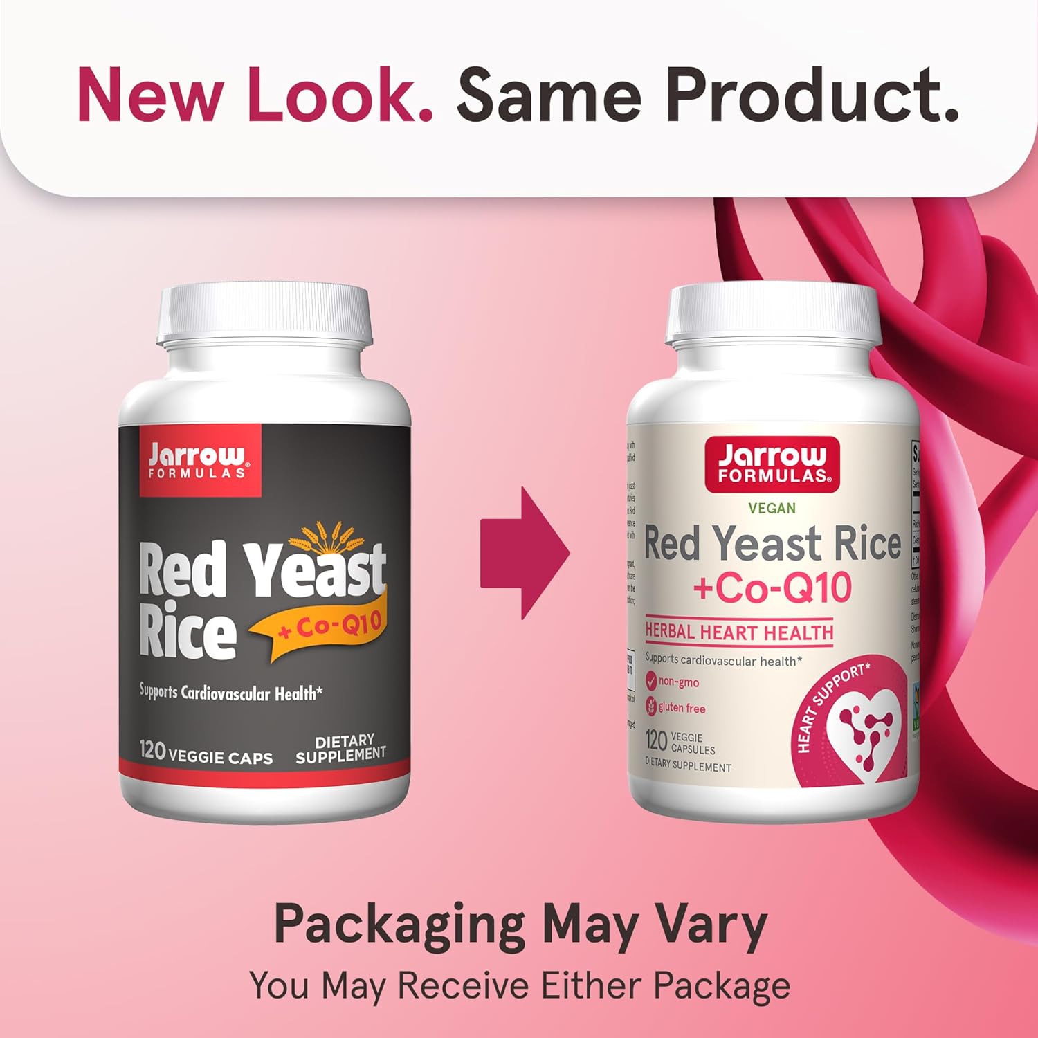 Jarrow Formulas, Vegan Red Yeast Rice + Co-Q10, 120 Veggie Capsules