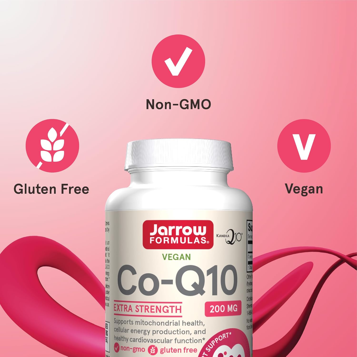 Jarrow Formulas, Vegan Co-Q10, 200 mg, 60 Veggie Capsules