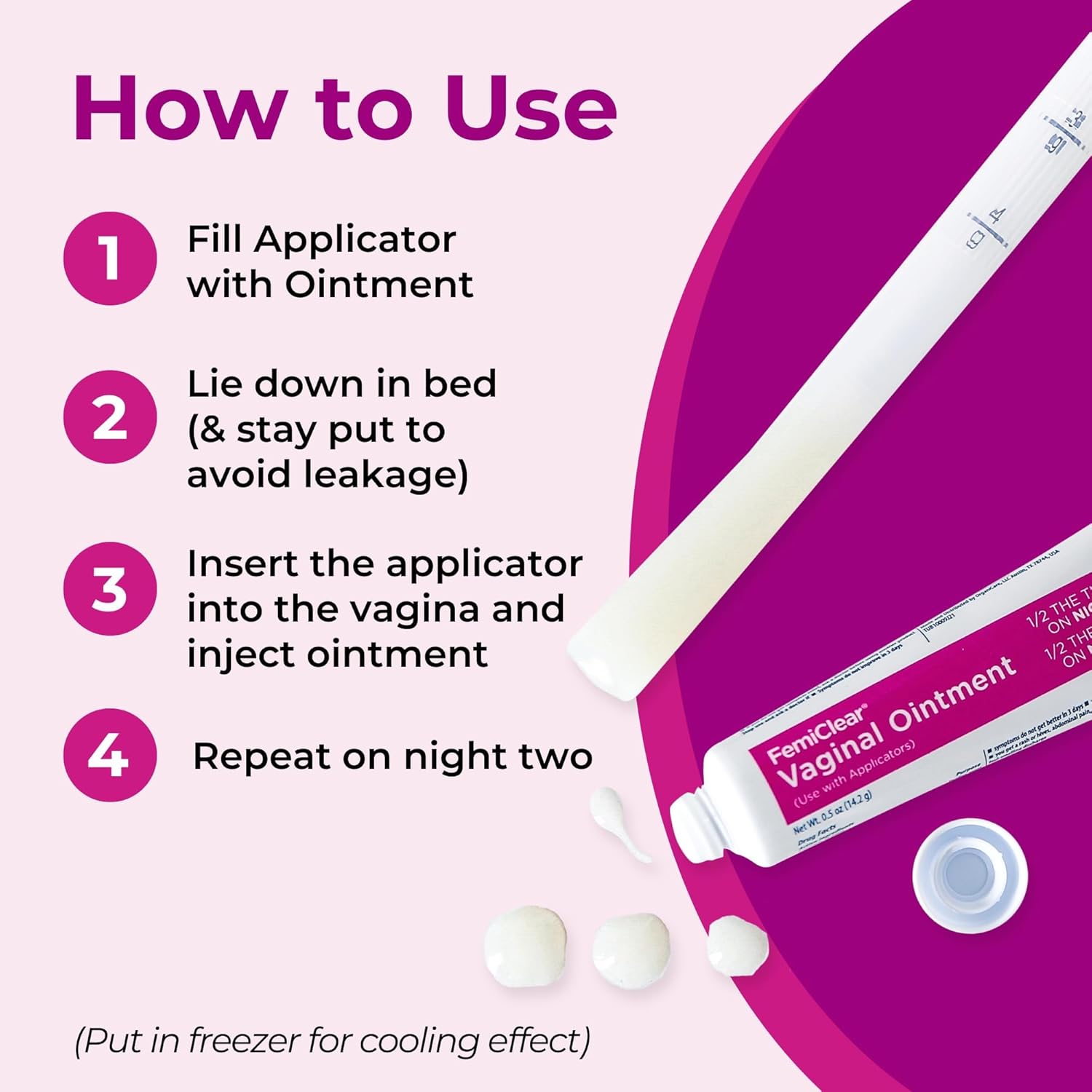 FemiClear 2-Day Dose Yeast Infection and Itch Control Ointment,