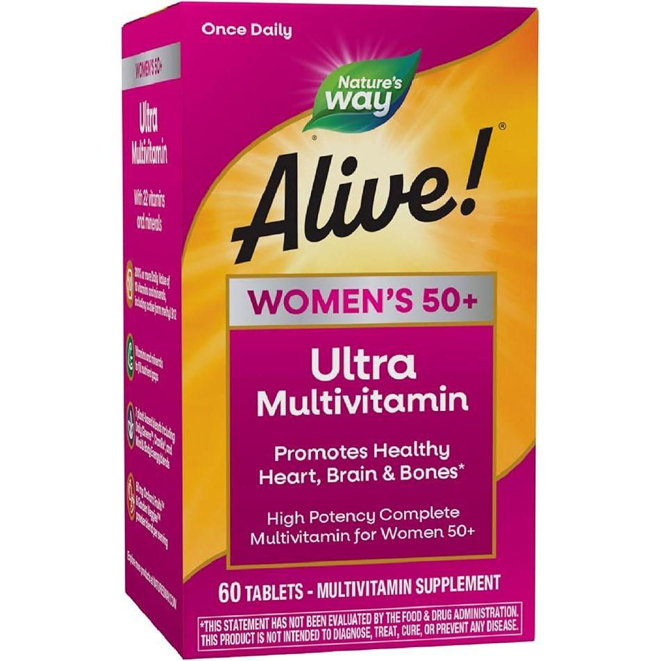 Nature's Way, Alive! Women's 50+ Ultra Multivitamin, 60 Tablets