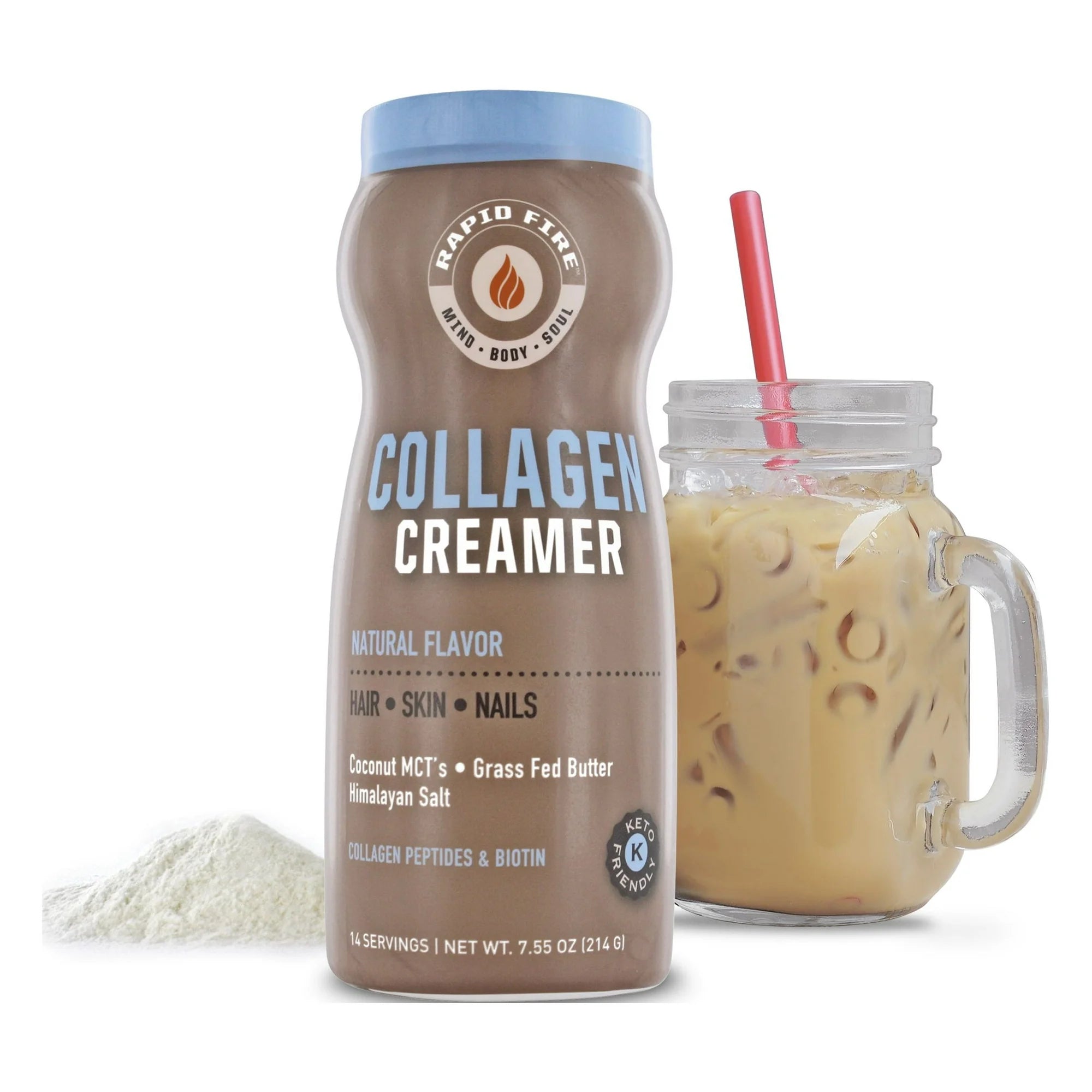 Rapid Fire Collagen Creamer for Hair, Skin and Nails, 7.55 oz