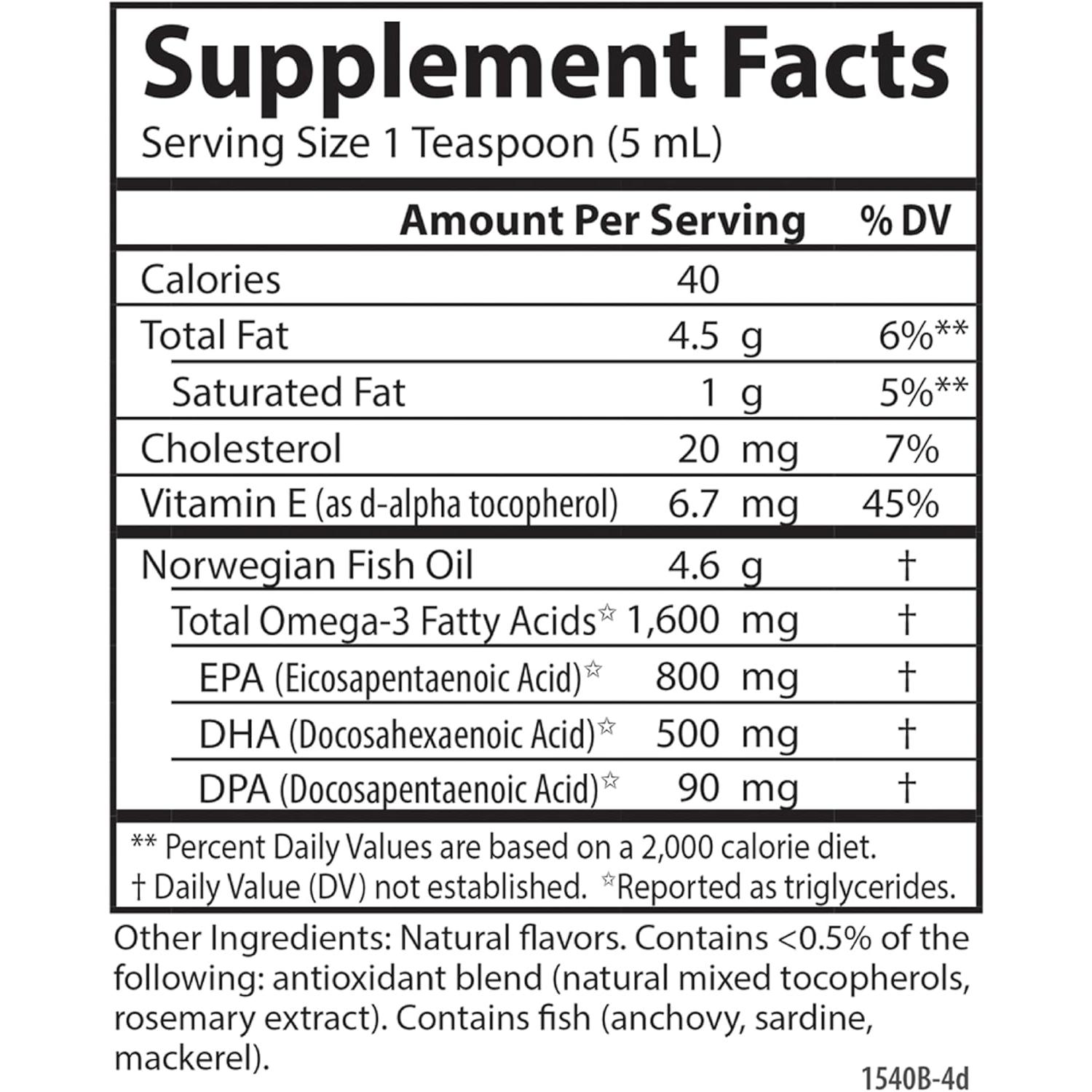 Carlson, Norwegian, The Very Finest Fish Oil, Natural Lemon, 6.7 fl oz (200 ml)