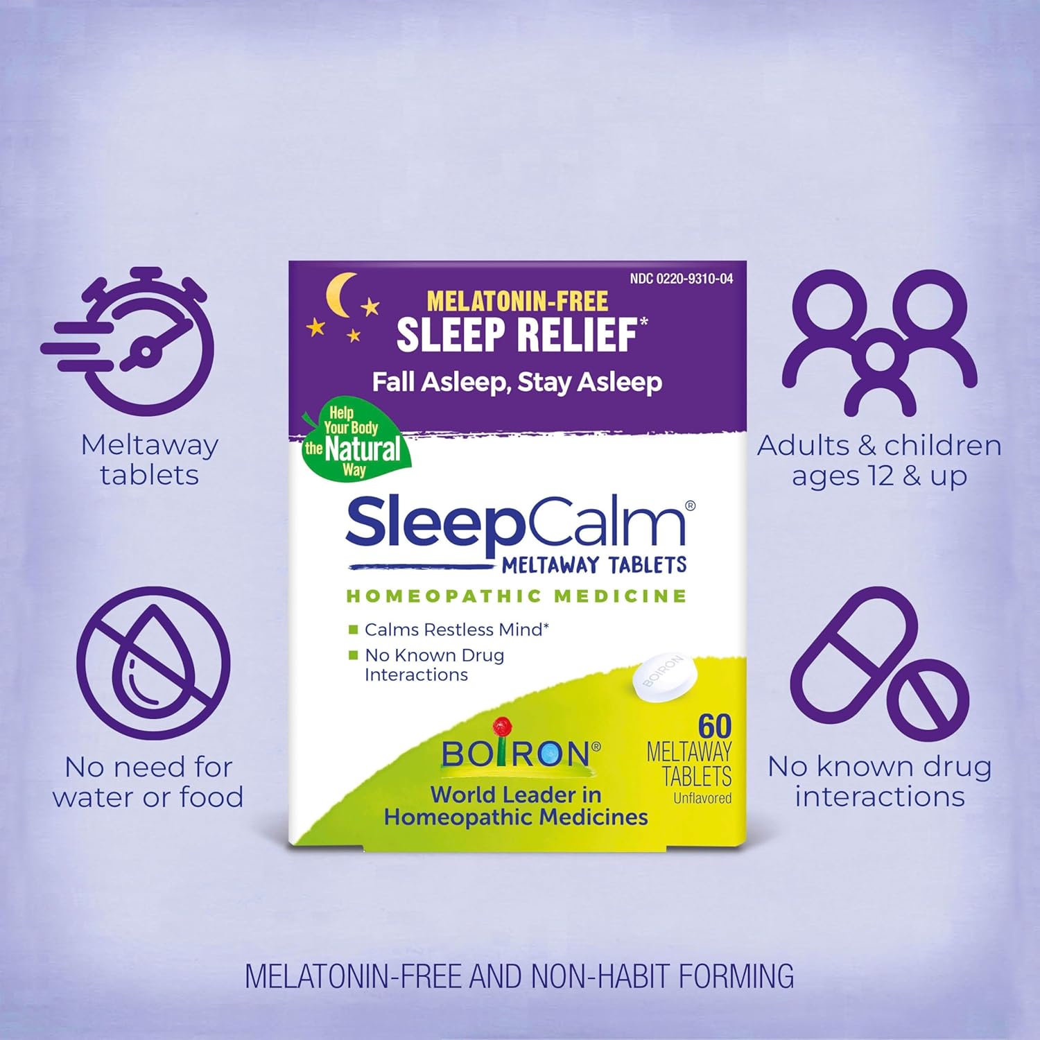 SleepCalm by Boiron Homeopathic Medicine For Sleep Relief - 60 Tablet