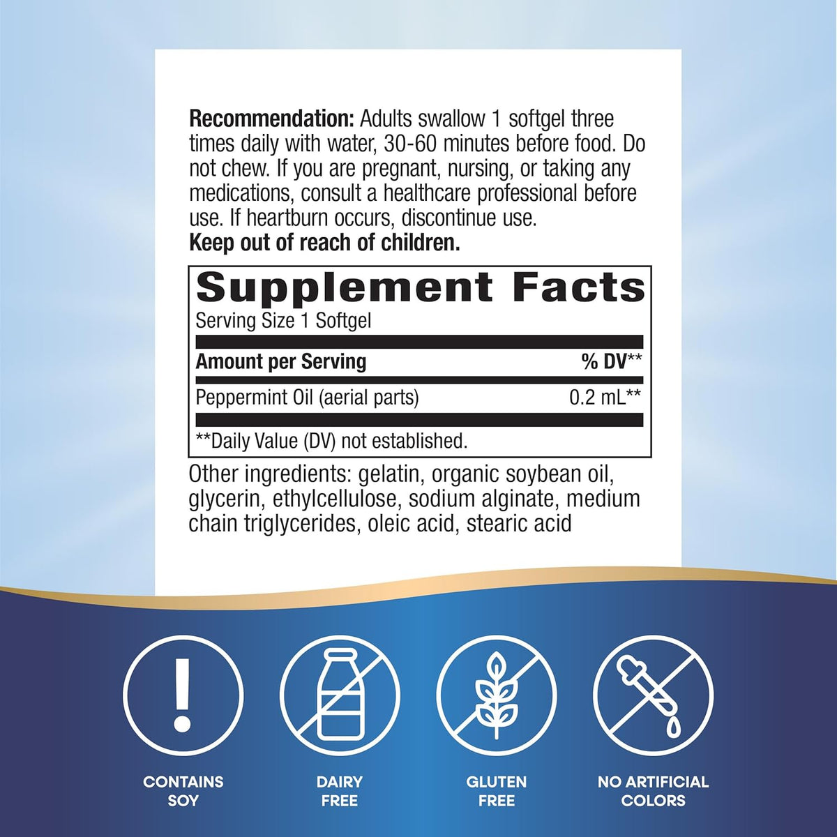 Nature's Way Pepogest Peppermint Oil - 60 CT