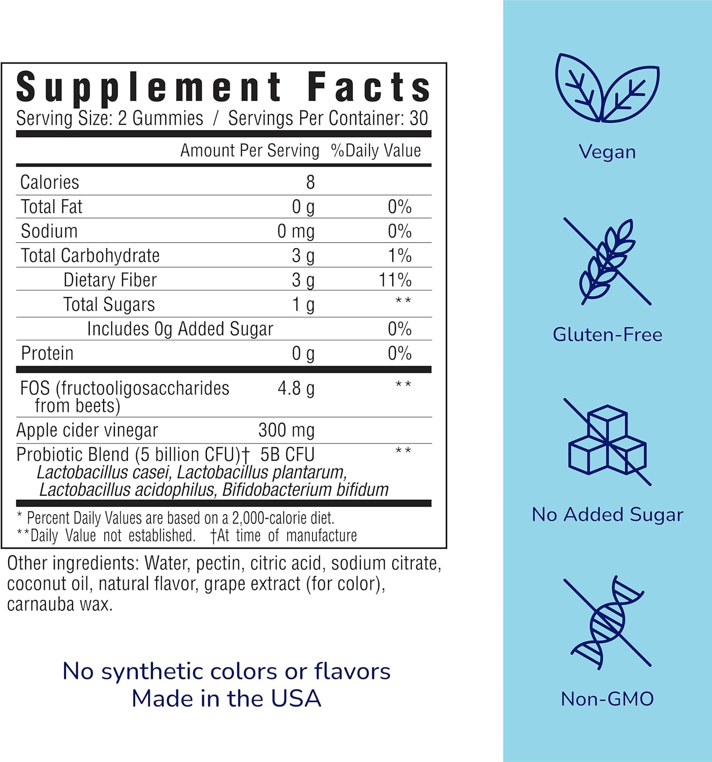 Her own Probiotic & Prebiotic Gummy, 60 Gummies, 30 Servings