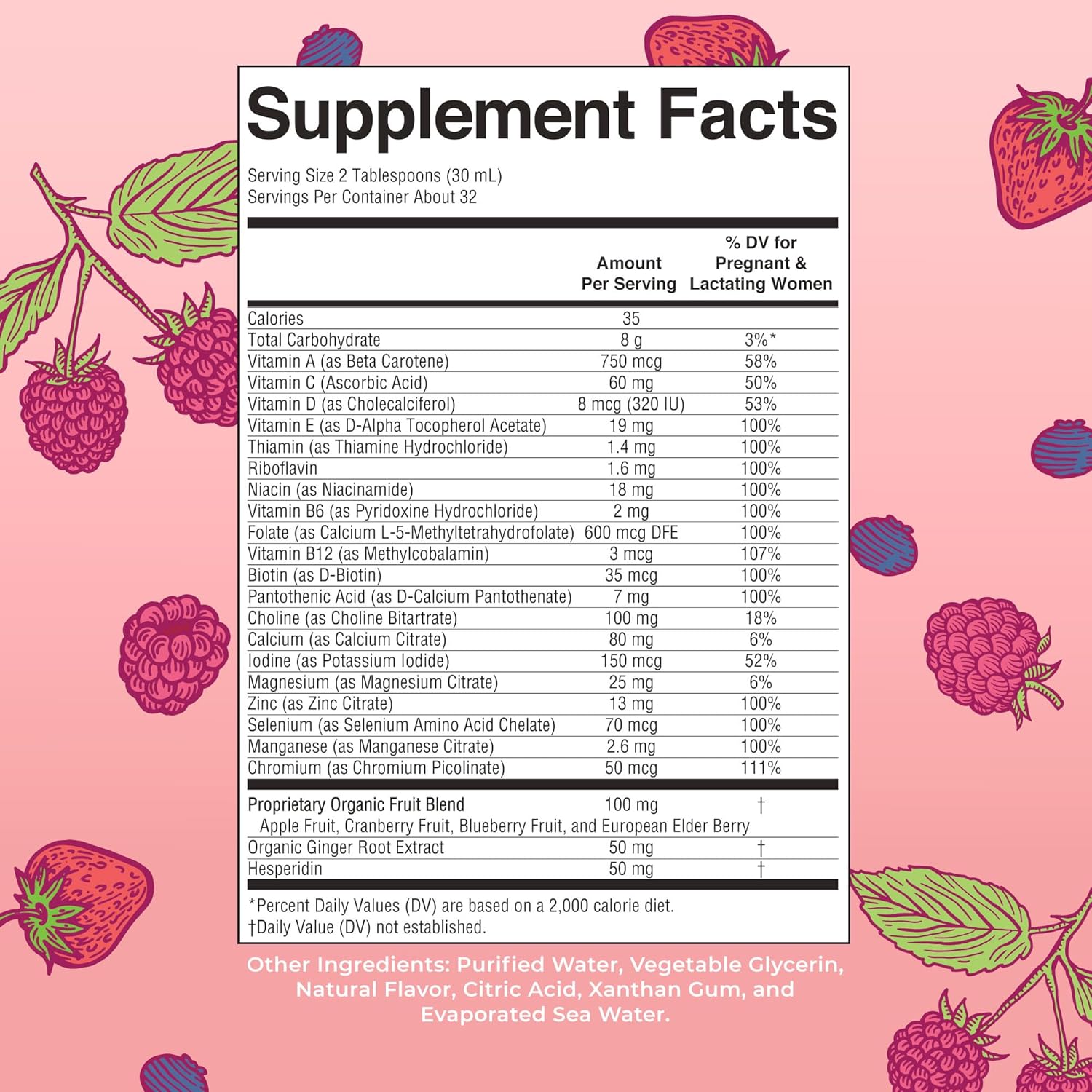 MaryRuth's, Liquid Multivitamin Prenatal & Postnatal, Berry, 32 fl oz (946 ml)