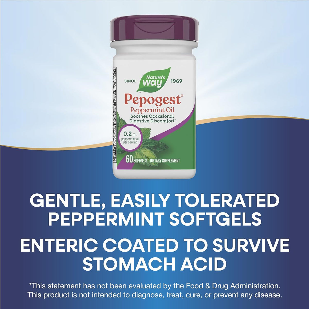 Nature's Way Pepogest Peppermint Oil - 60 CT