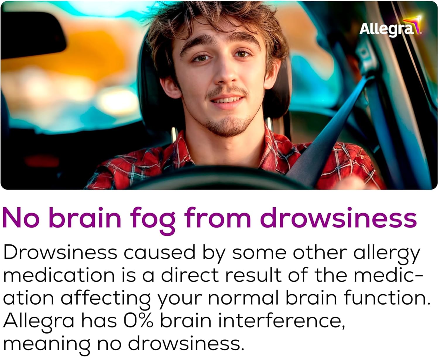 Allegra Adult 24-Hour Allergy Relief Tablets, Non-Drowsy Indoor and Outdoor Allergy Medicine, 180 mg Fexofenadine HCI Antihistamine Pill, 45-Count