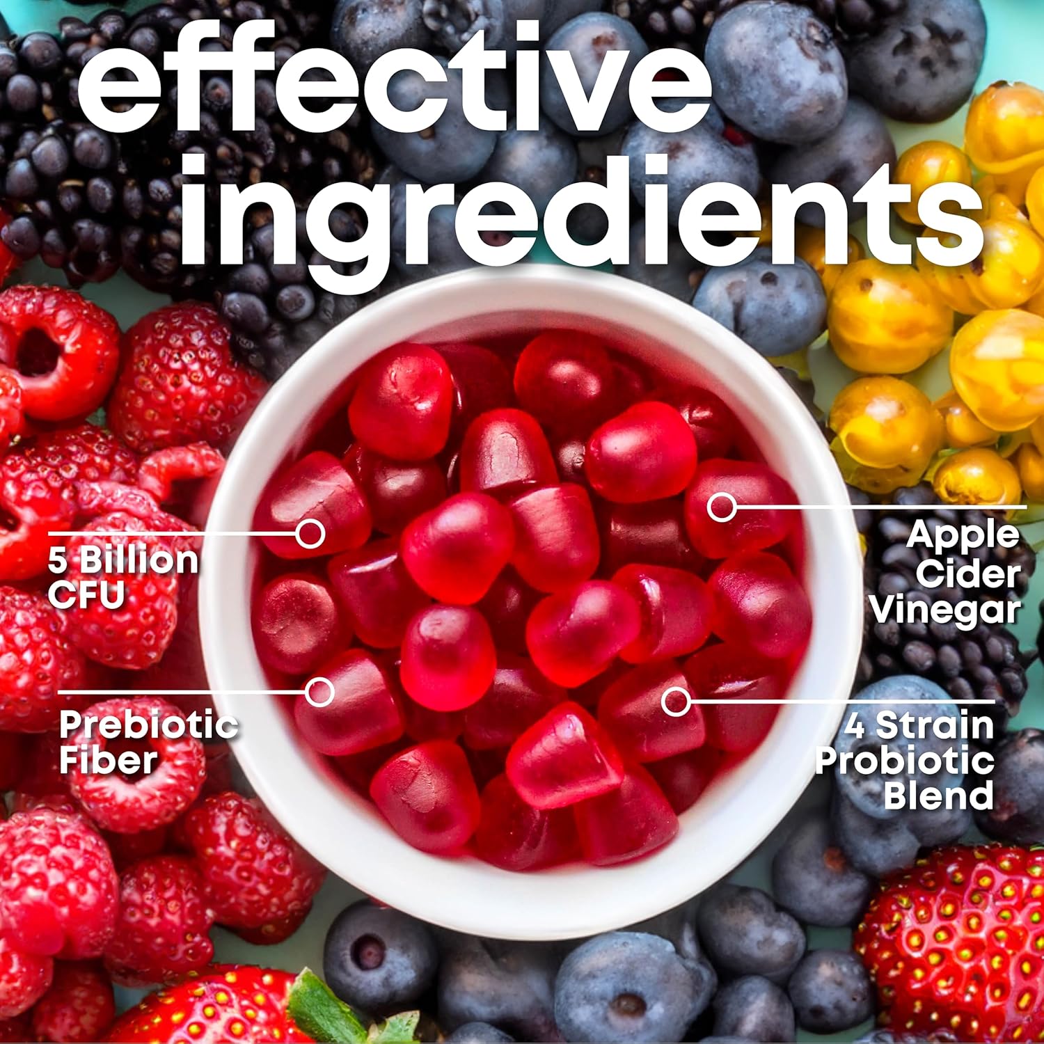 Her own Probiotic & Prebiotic Gummy, 60 Gummies, 30 Servings