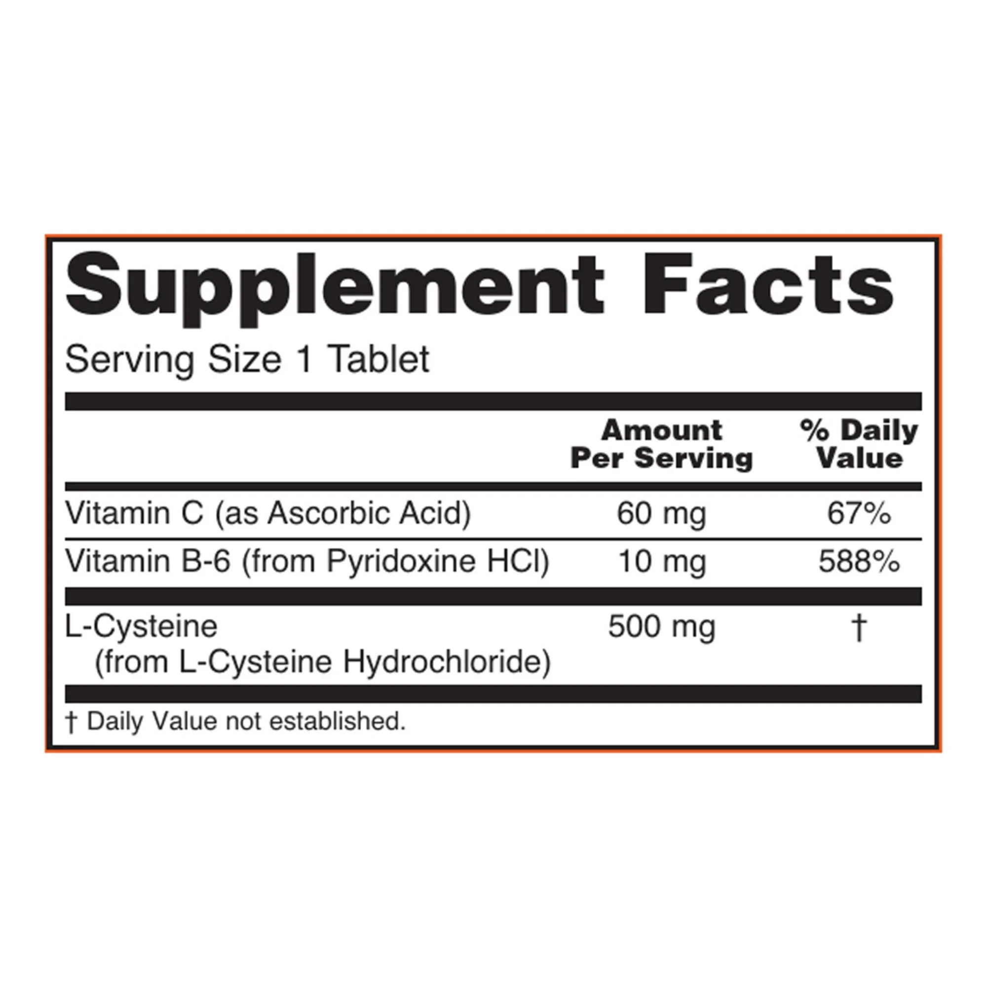 NOW Foods, L-Cysteine, 500 mg, 100 Tablets