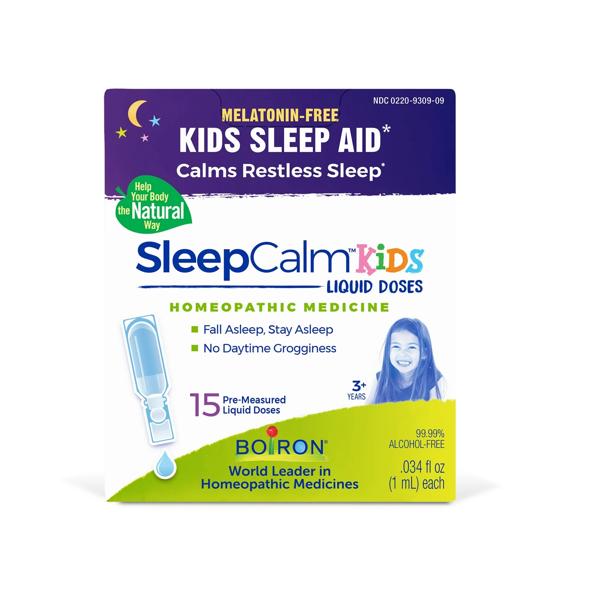 SleepCalm Kids by Boiron Homeopathic Medicine For Sleep Relief - 15 Liquid Doses Liquid