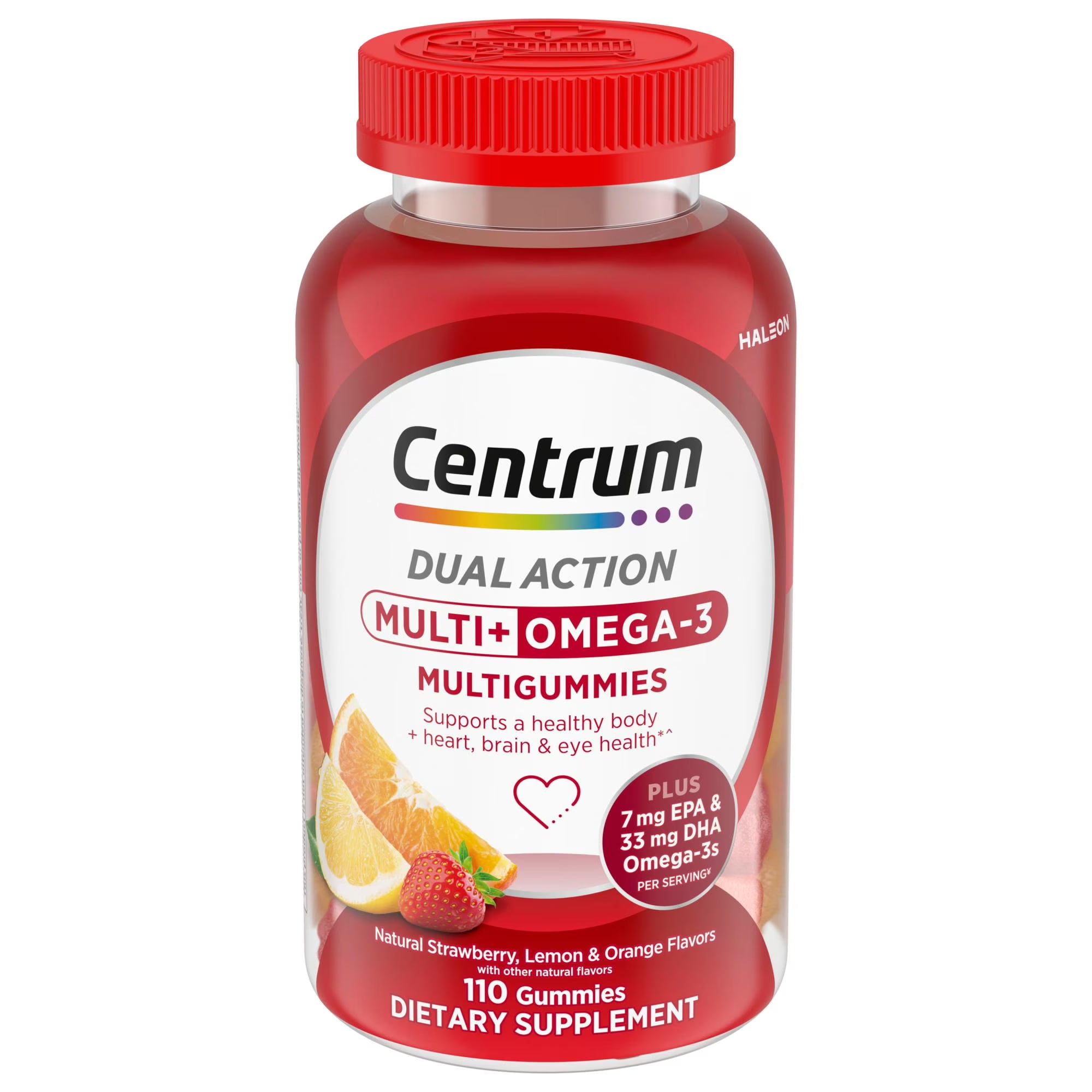Centrum Multigummies Adult Gummy Vitamins, Multivitamin With Vitamin B, C & E, Assorted Fruit, 110 Count