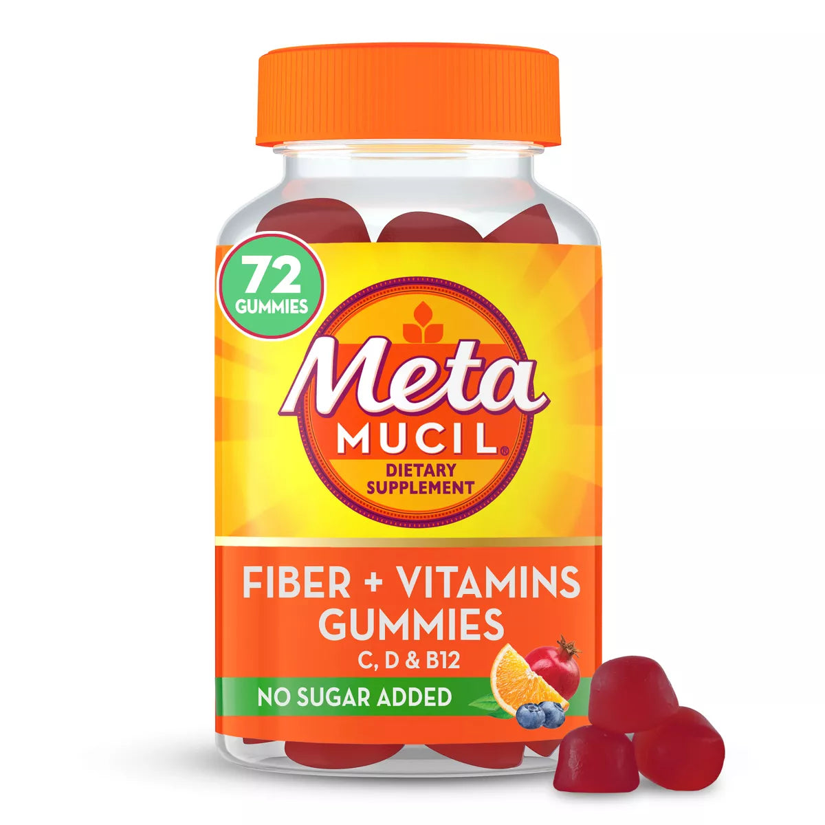 Metamucil Fiber + Vitamins Digestive Gummies - 72ct