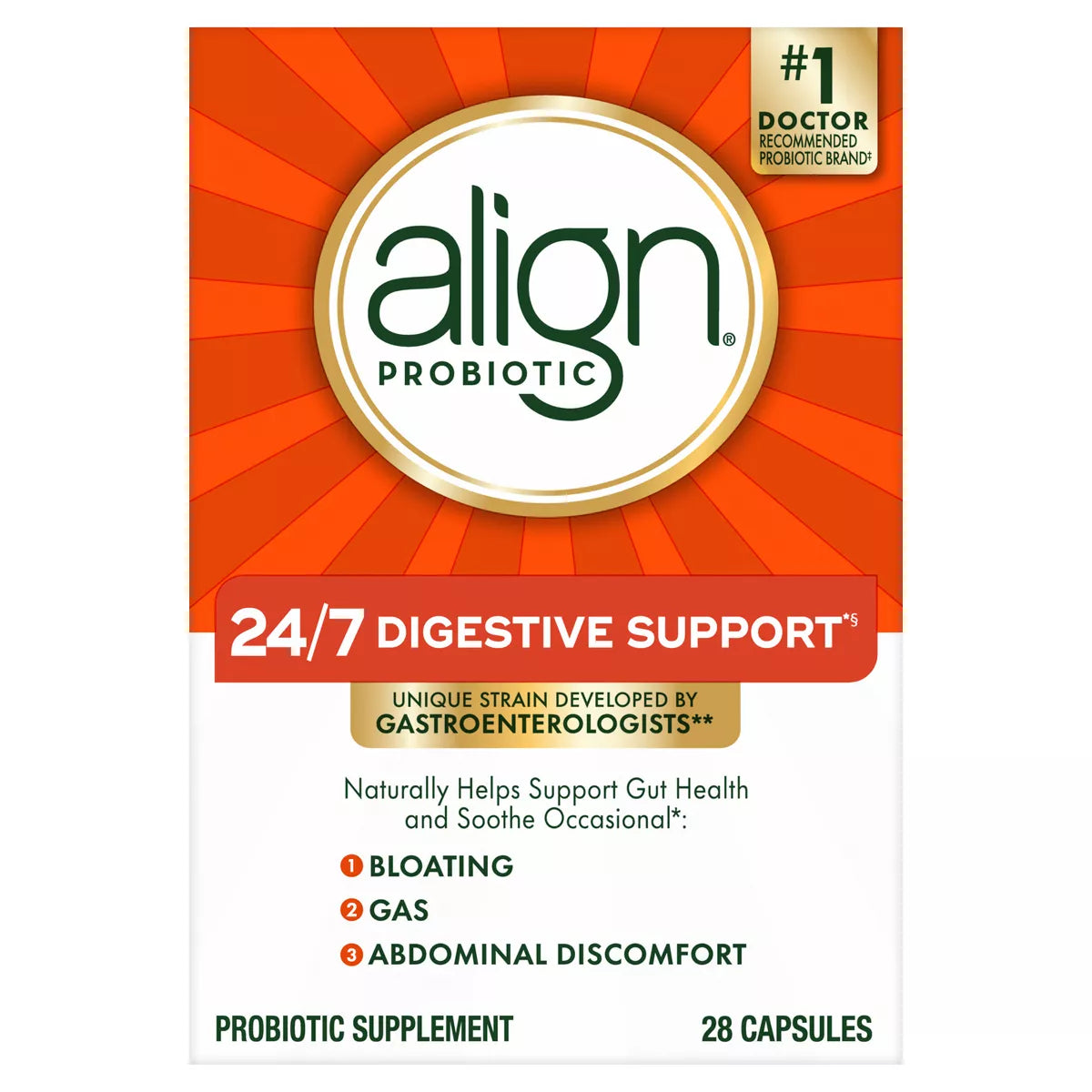Align Ultimate Gut Support Daily Probiotic Supplement- Capsules - 28ct