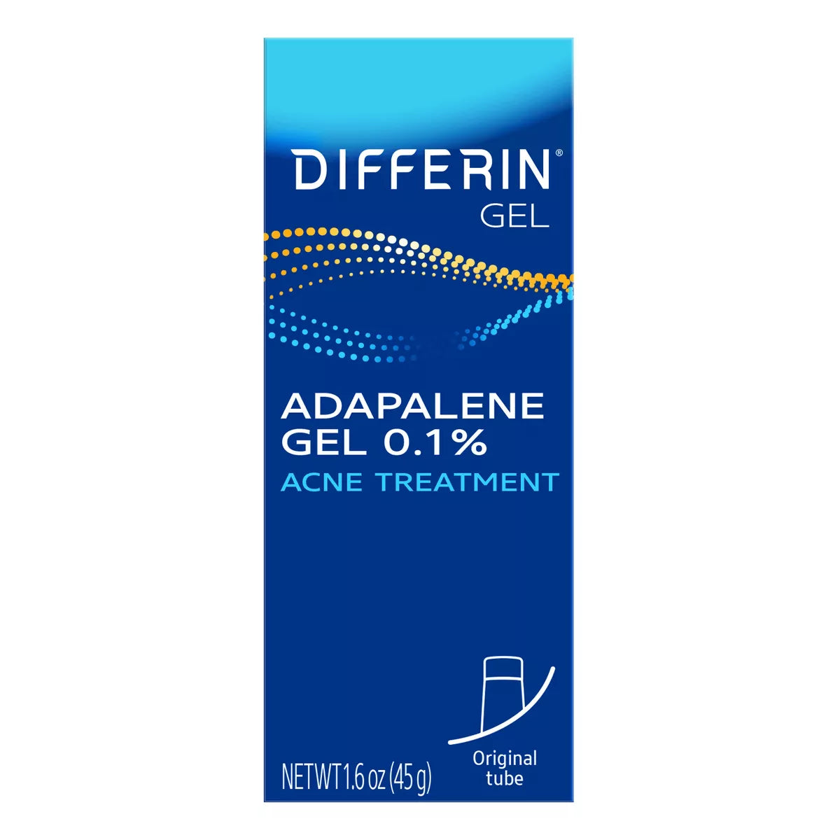 Differin Acne Retinoid Treatment Gel Adapalene 0.1% 1.6 oz (45g) Tube