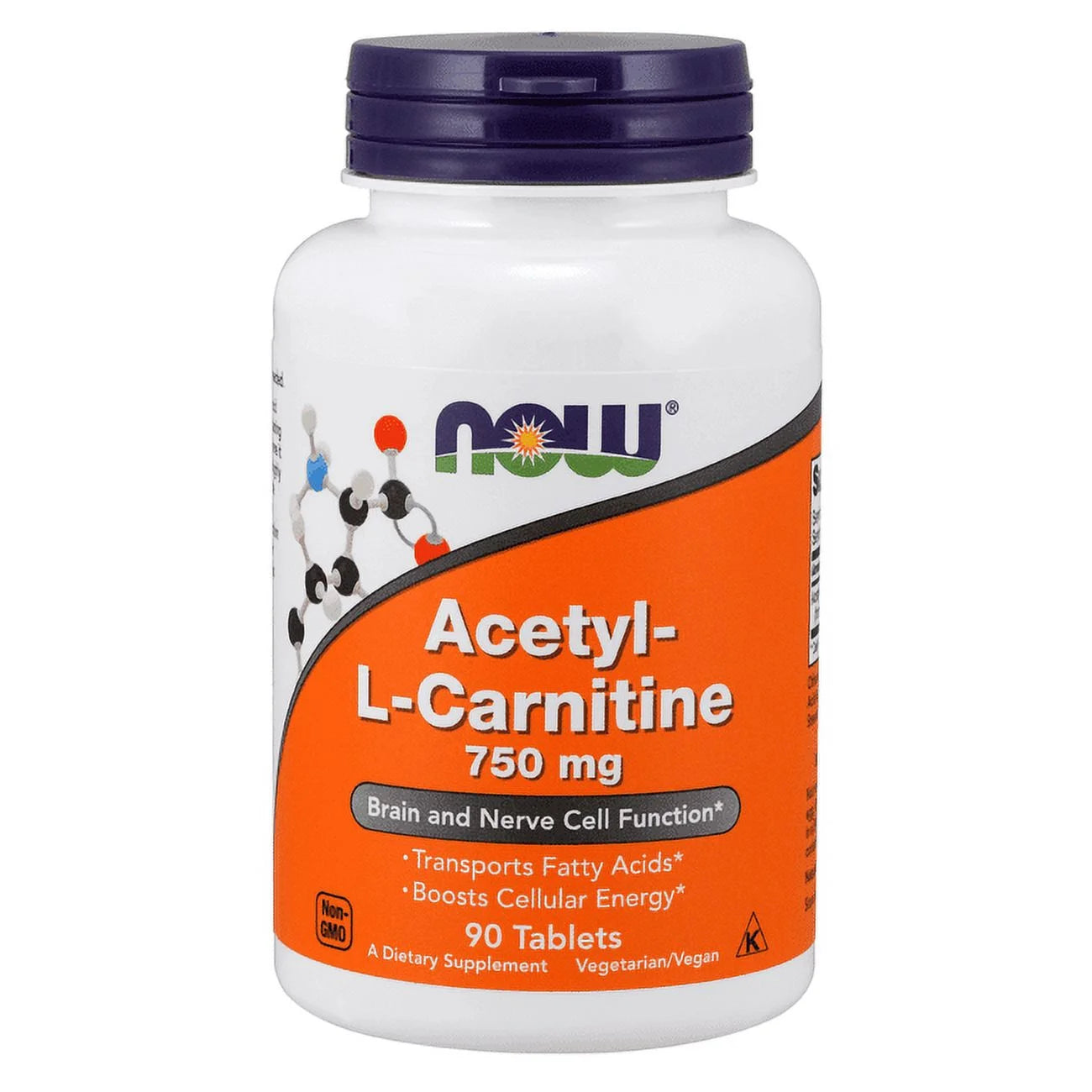 NOW Foods, Acetyl-L Carnitine, 750 mg, 90 Tablets