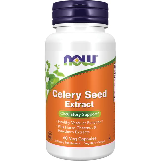 NOW Foods, Celery Seed Extract, 60 Veg Capsules