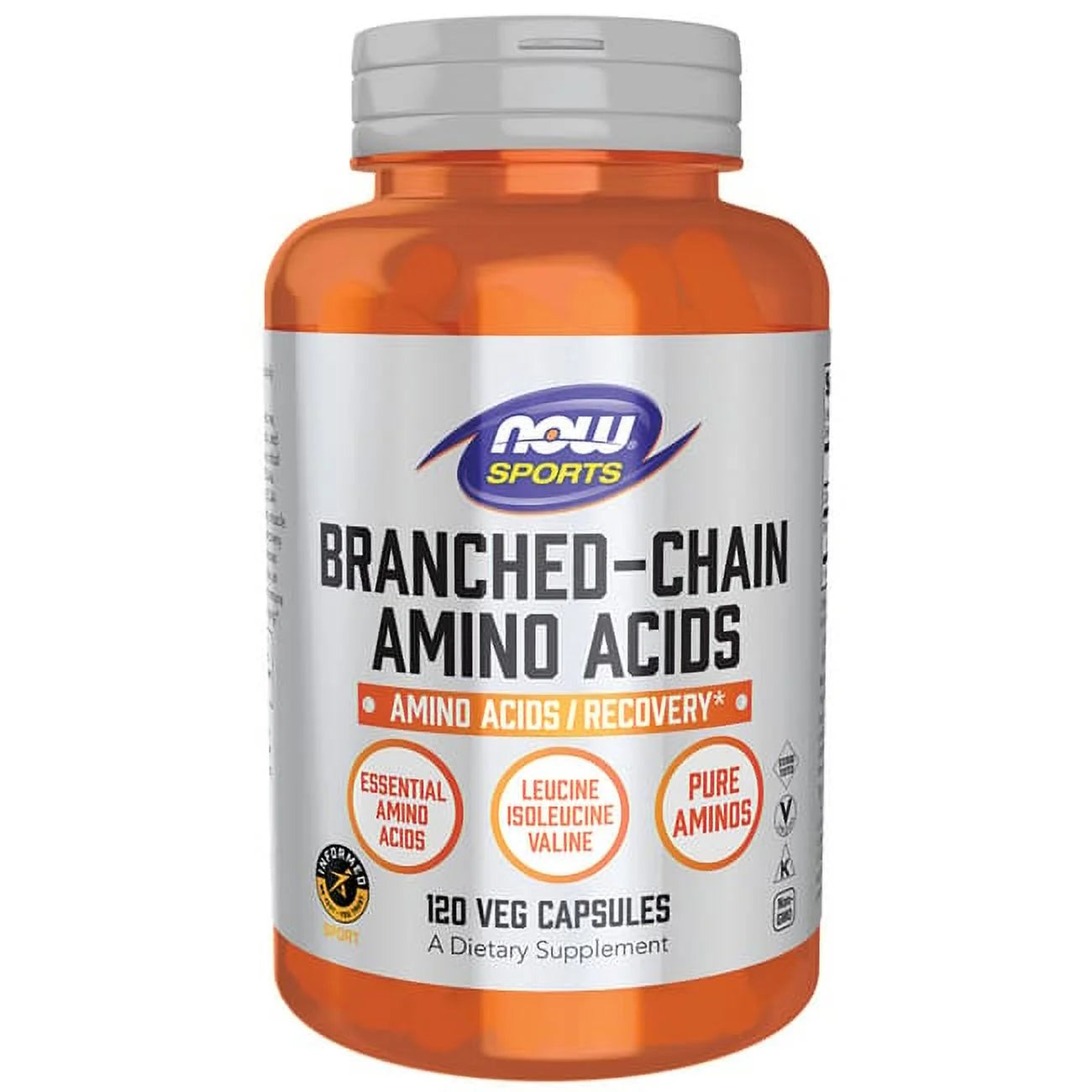NOW Foods, Sports, Branched-Chain Amino Acids, 120 Veg Capsules