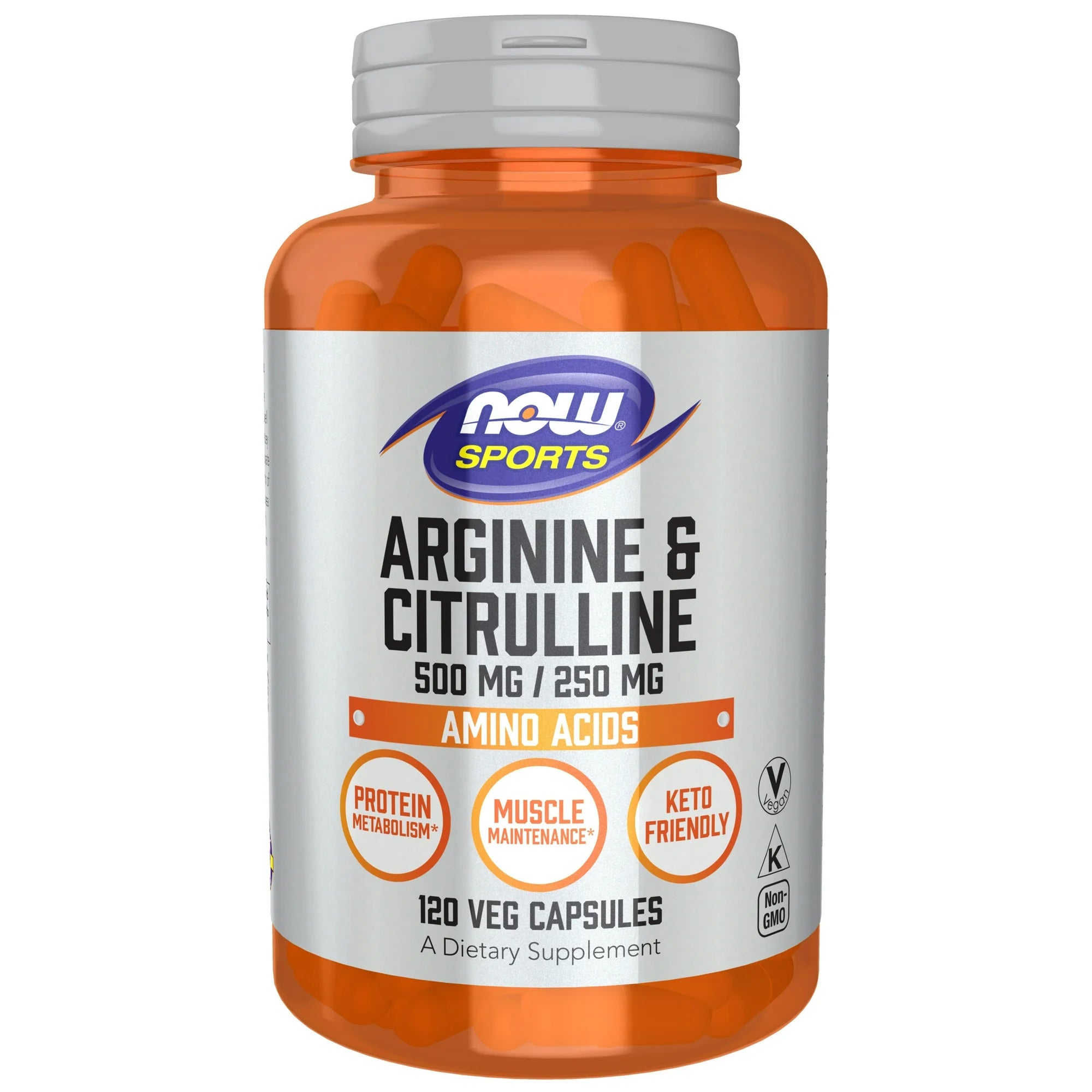 ARGININE 500mg & CITRULLINE 250MG 120 VCAPS