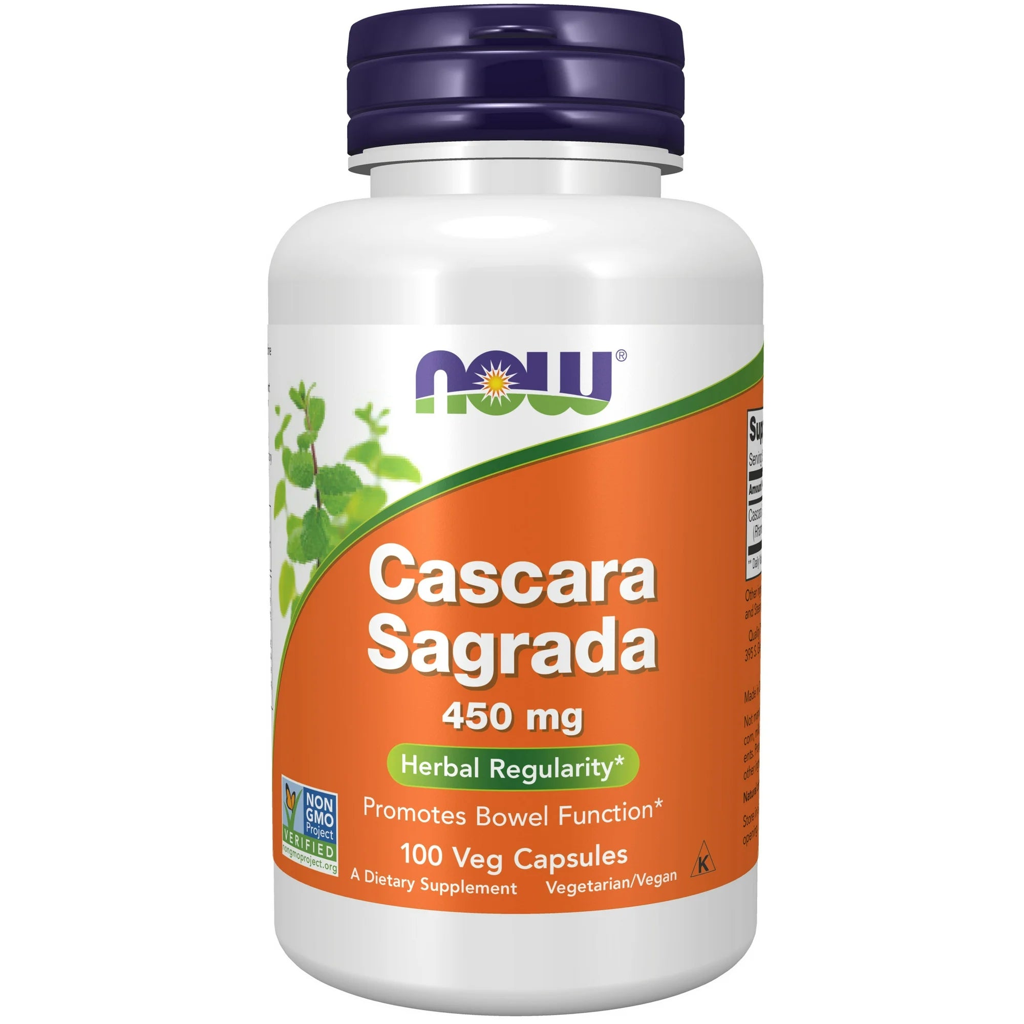 NOW Foods, Cascara Sagrada, 450 mg, 100 Veg Capsules