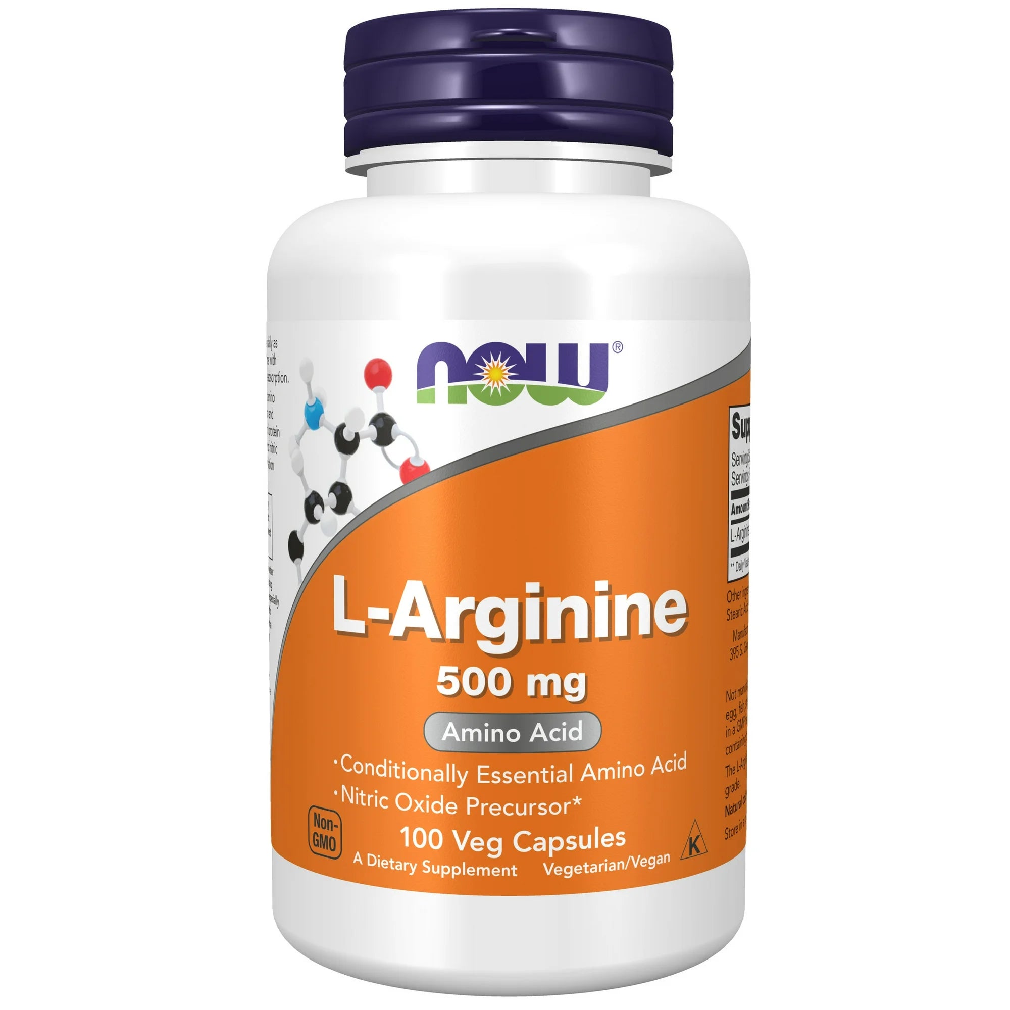 NOW Foods, L-Arginine, 500 mg, 100 Veg Capsules