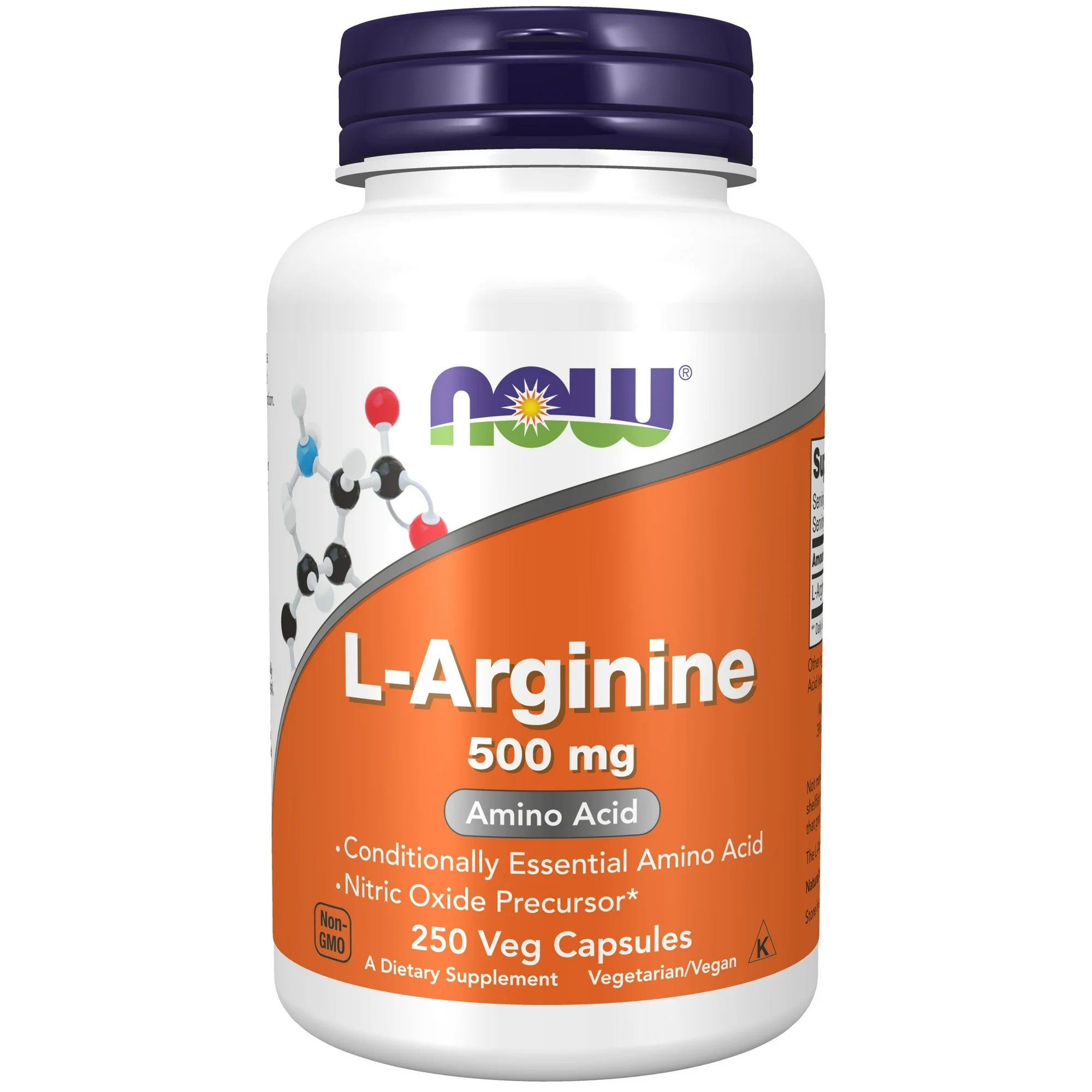 NOW Foods, L-Arginine, 500 mg, 250 Veg Capsules