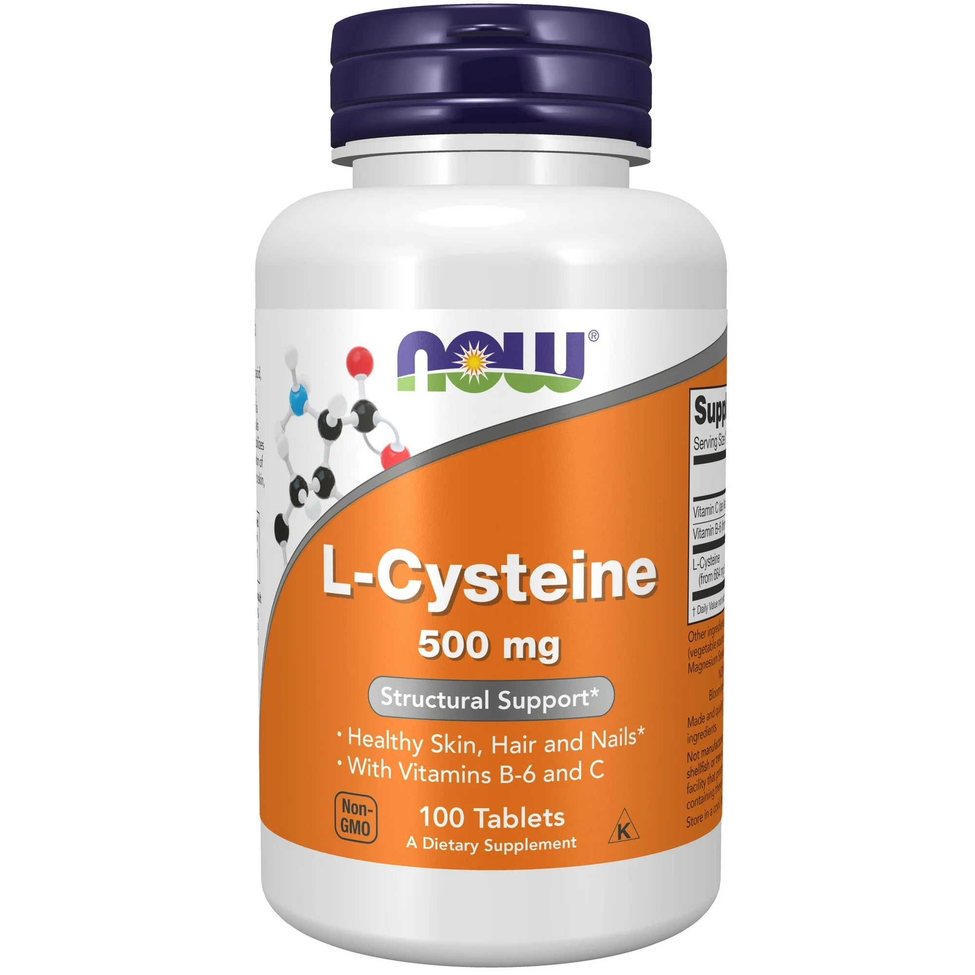 NOW Foods, L-Cysteine, 500 mg, 100 Tablets