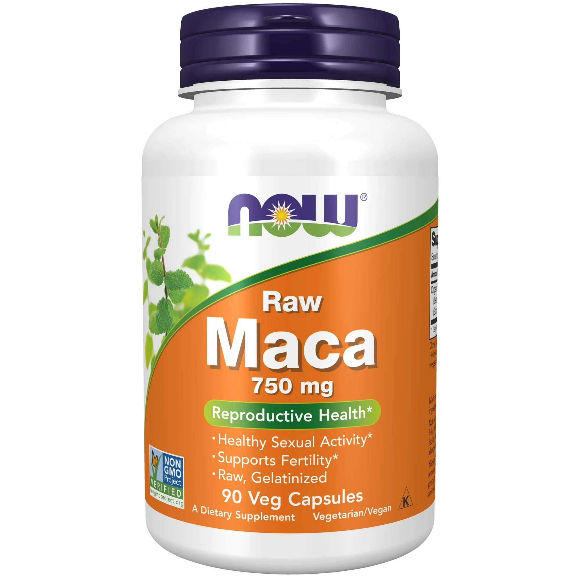 NOW Foods, Maca, Raw, 750 mg, 90 Veg Capsules