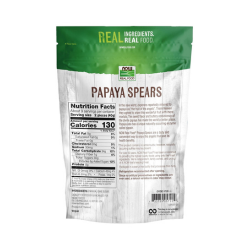 NOW Foods, Papaya Spears, No Preservatives or Added Sulfur, Fat-Free and Low-Sodium, 12-Ounce (Packaging May Vary)