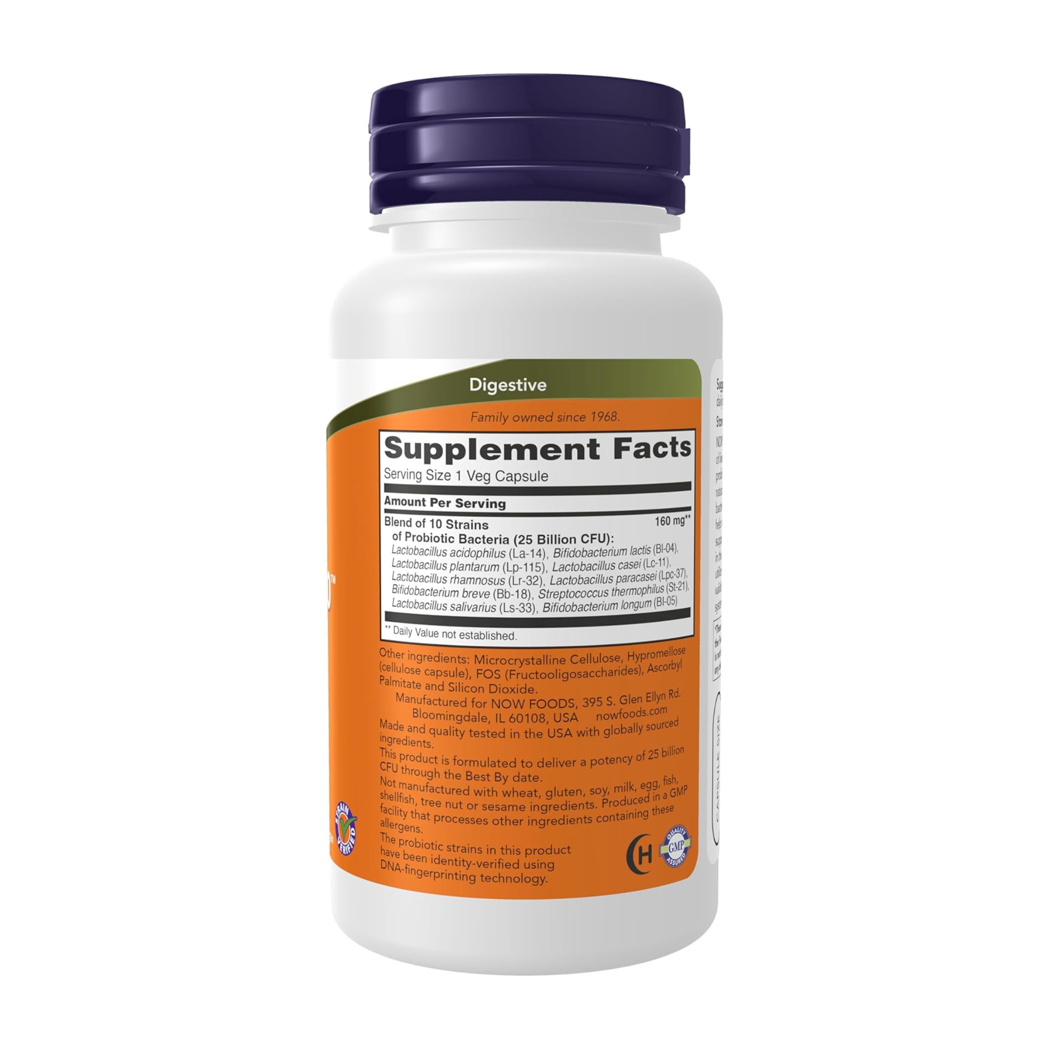 NOW Foods, Probiotic-10, 25 Billion, 100 Veg Capsules