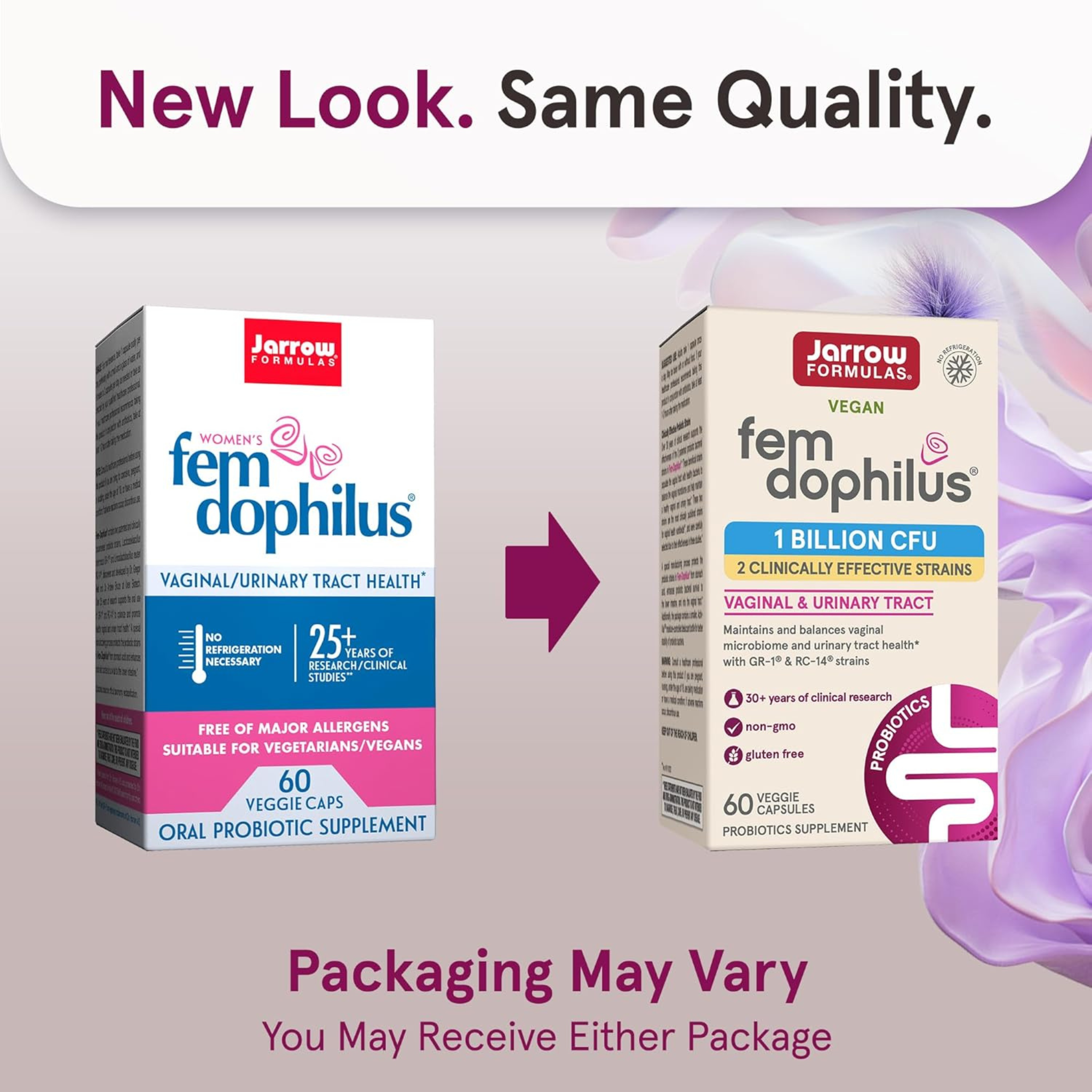 Jarrow Formulas, Vegan Fem Dophilus, 1 Billion CFU, 60 Veggie Capsules