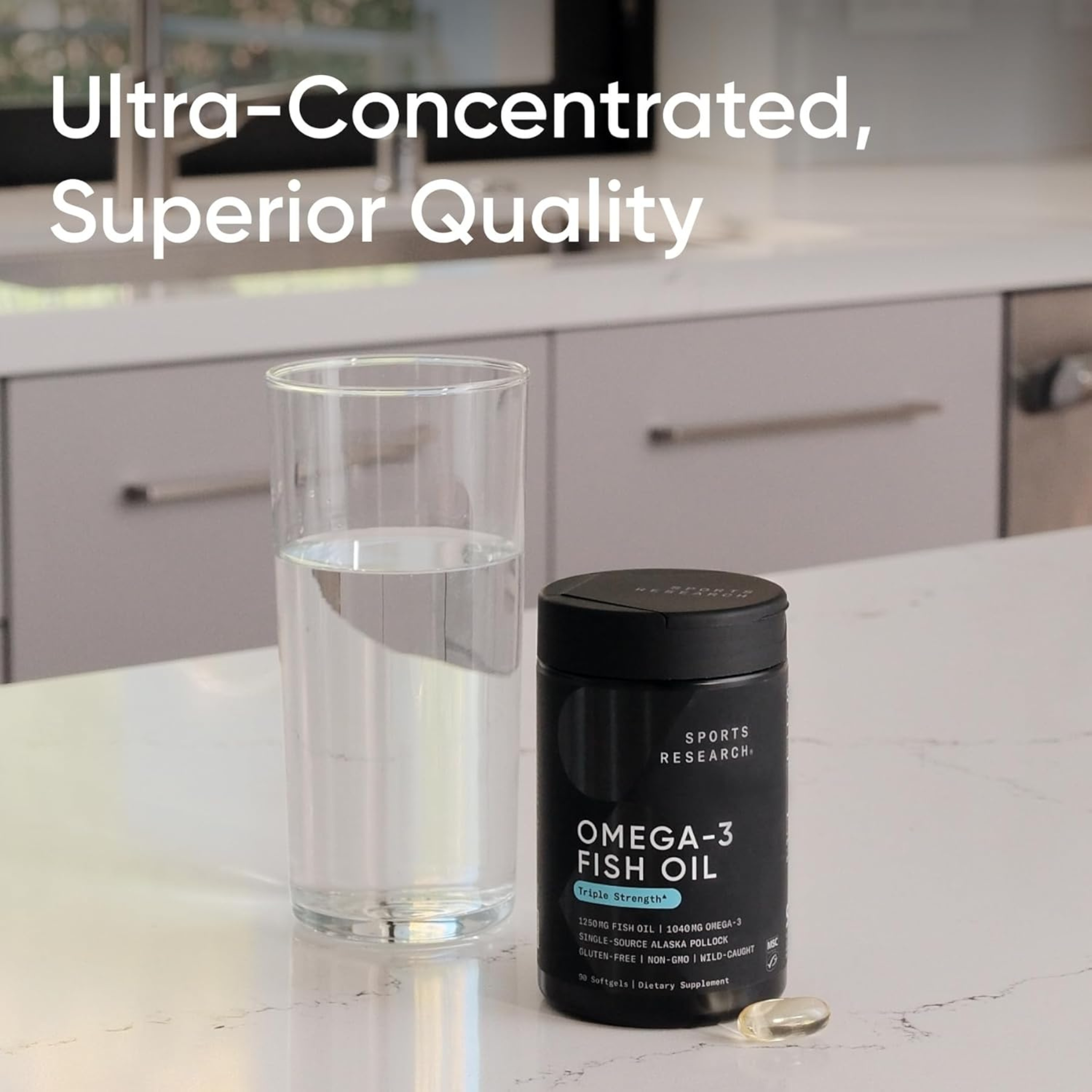 Sports Research, Omega-3 Fish Oil, Triple Strength, 120 Softgels