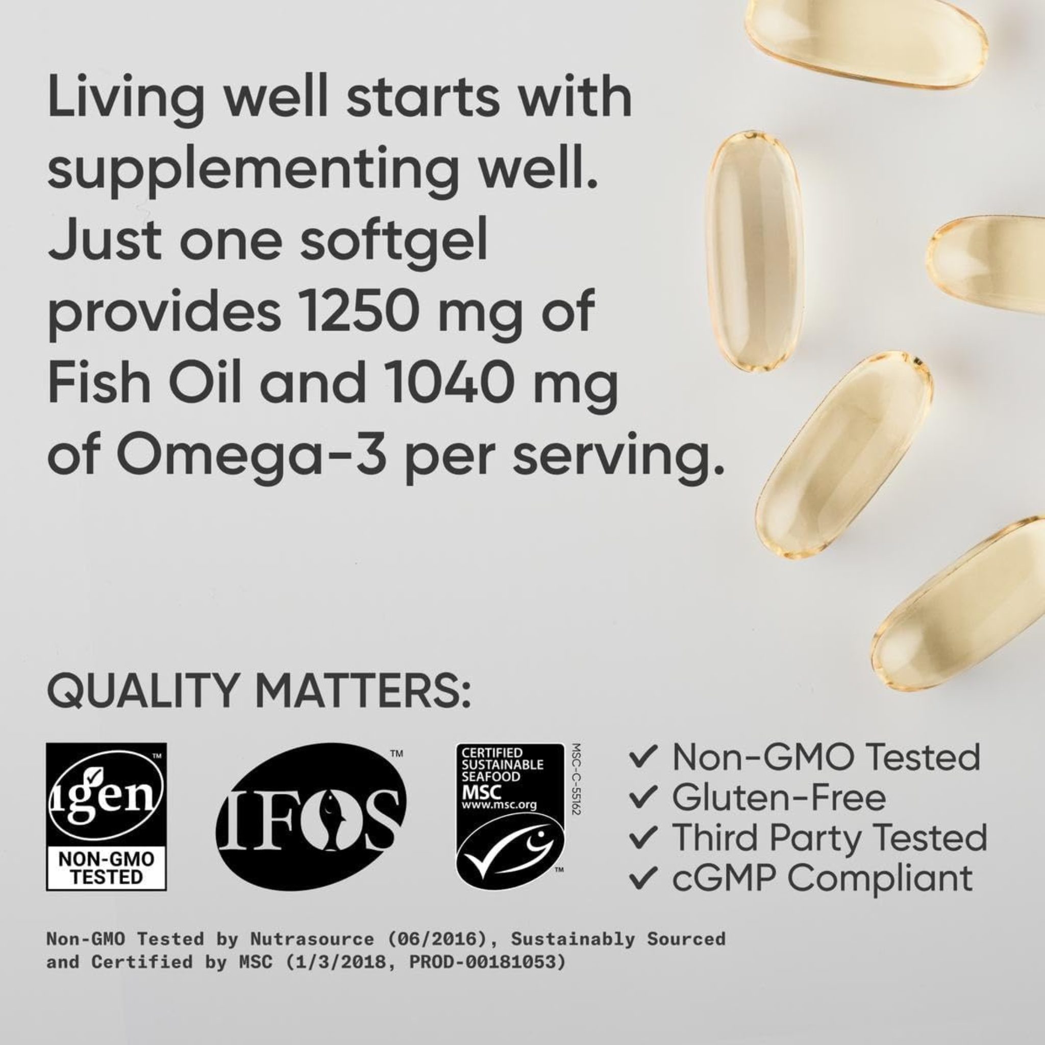 Sports Research, Omega-3 Fish Oil, Triple Strength, 90 Softgels