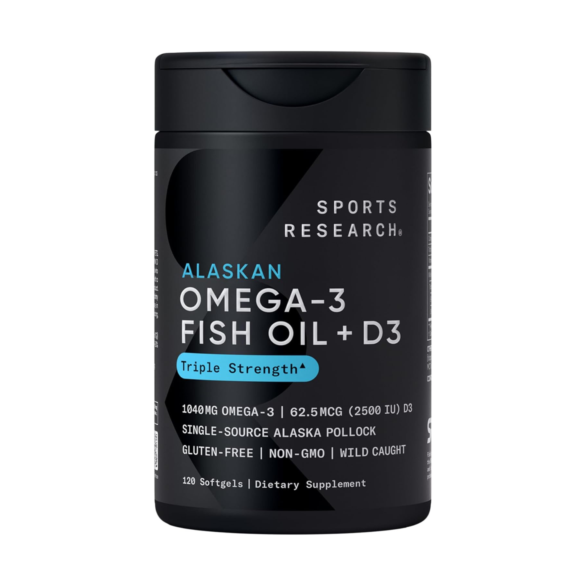 Sports Research, Omega-3 Fish Oil, Triple Strength, 120 Softgels
